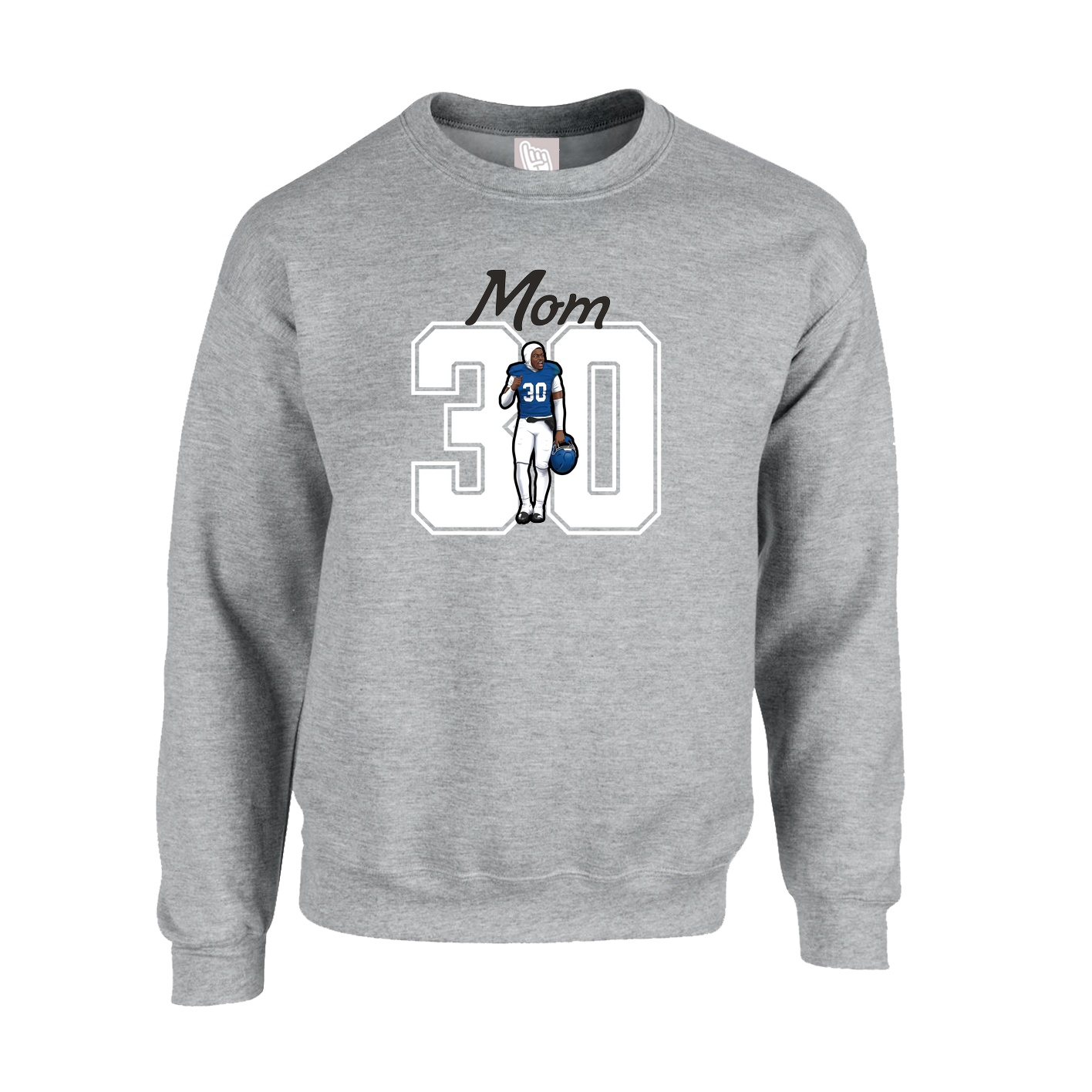 Fleece Crew — Mothers Day Shirsey in Grey