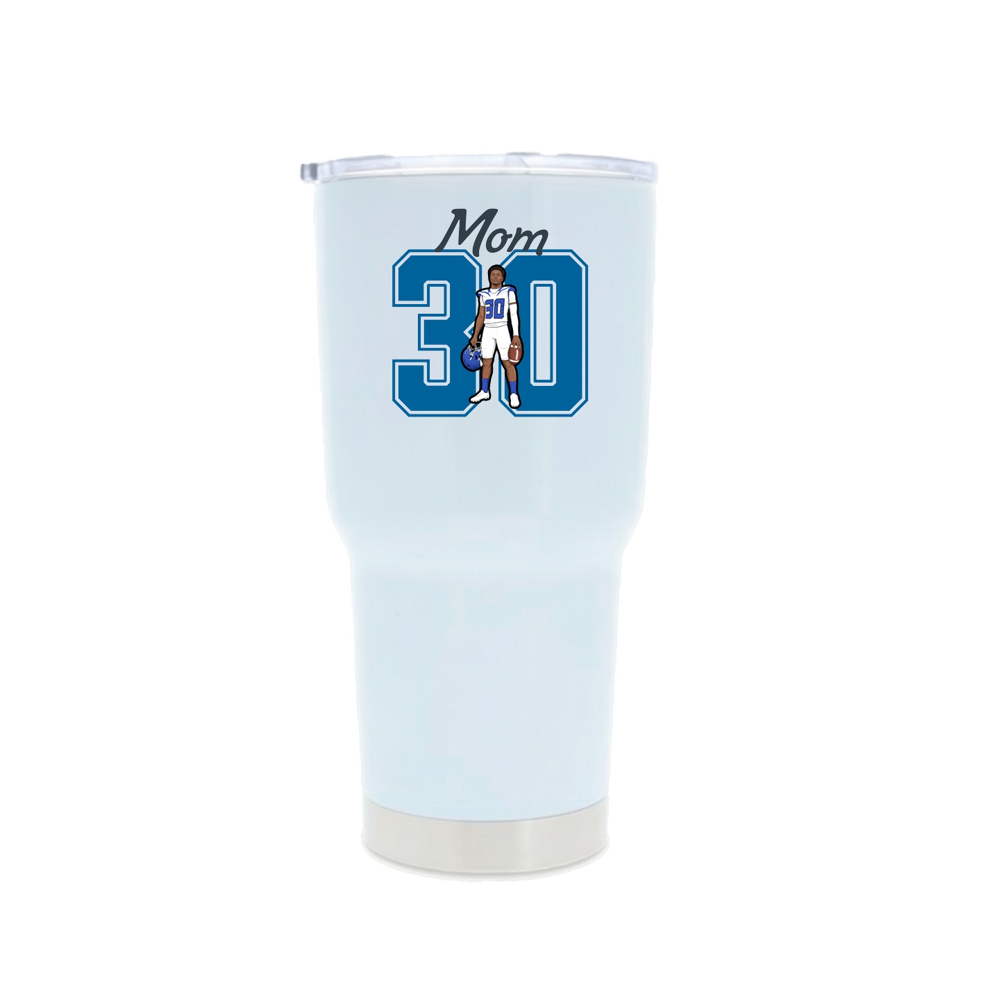 30oz Stainless Steel Tumbler — Mothers Day Shirsey in White