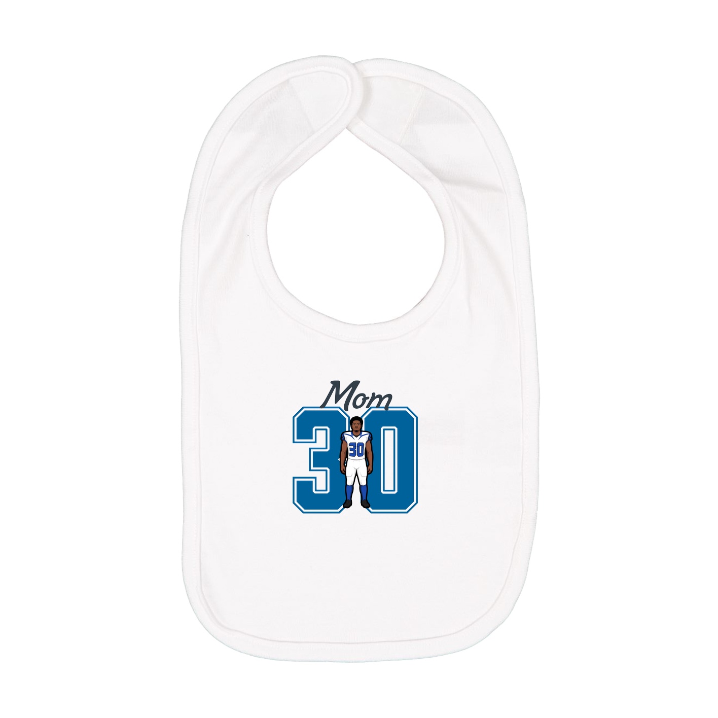 Infant Bib — Mothers Day Shirsey in White