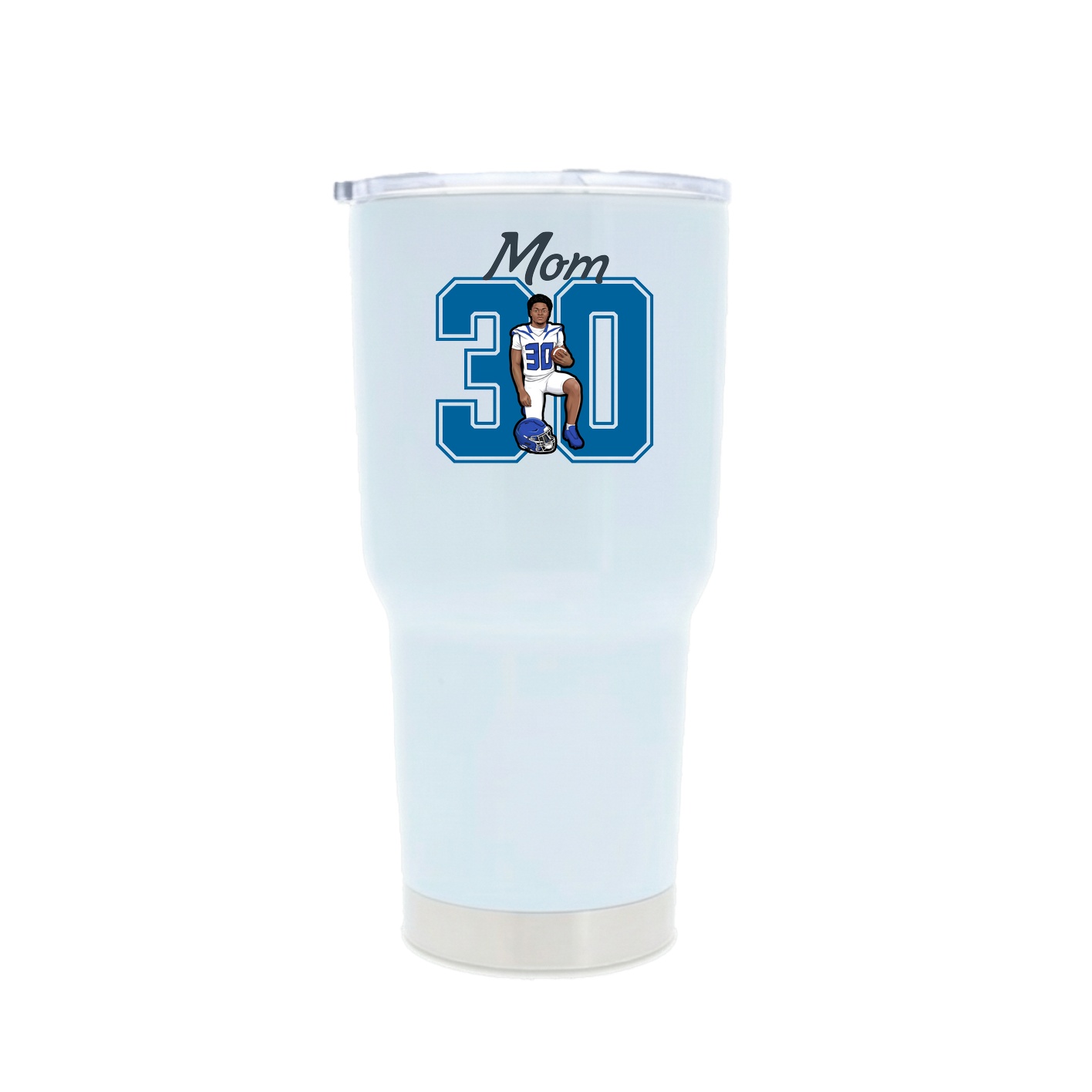 30oz Stainless Steel Tumbler — Mothers Day Shirsey in White