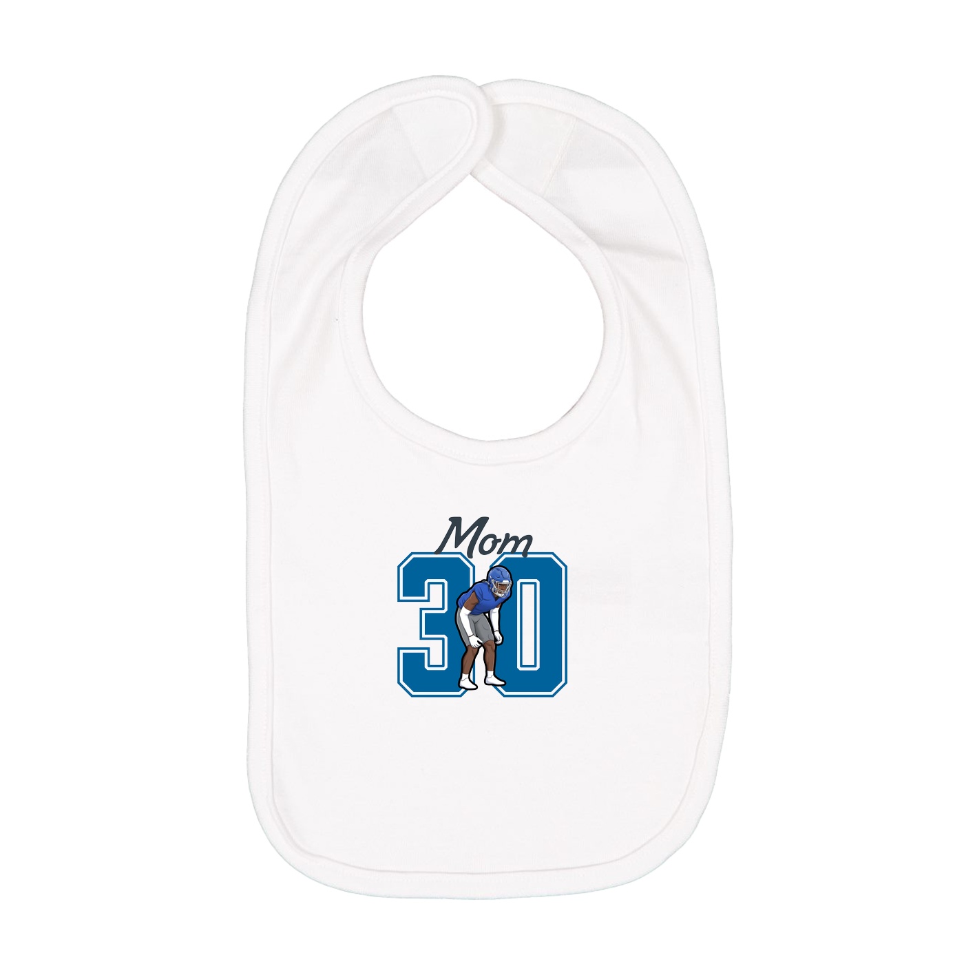 Infant Bib — Mothers Day Shirsey in White