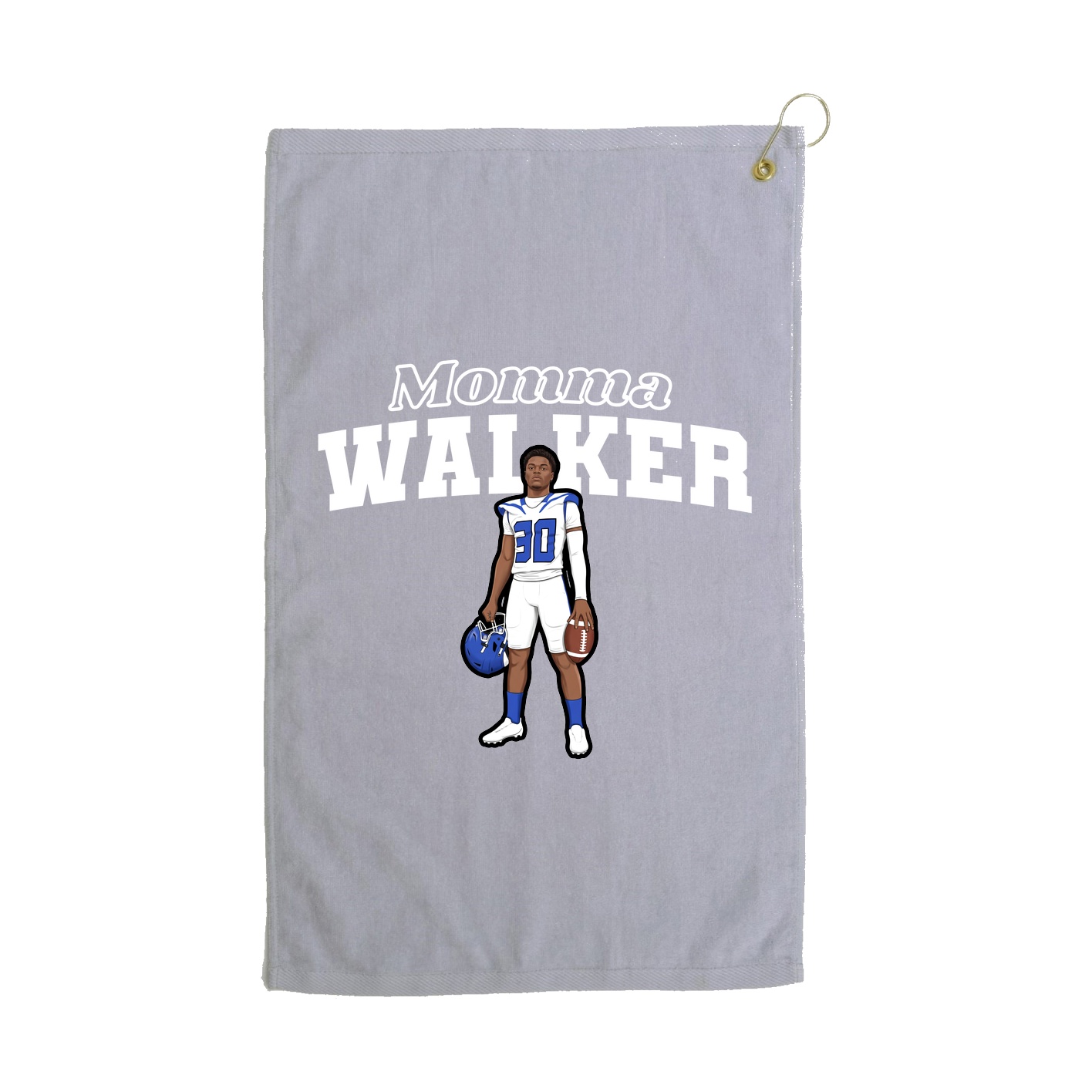 Golf Towel — Mothers Day Block in Grey