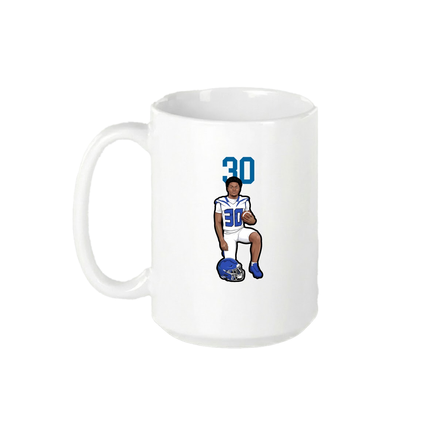 15oz Coffee Mug — Number Top in White