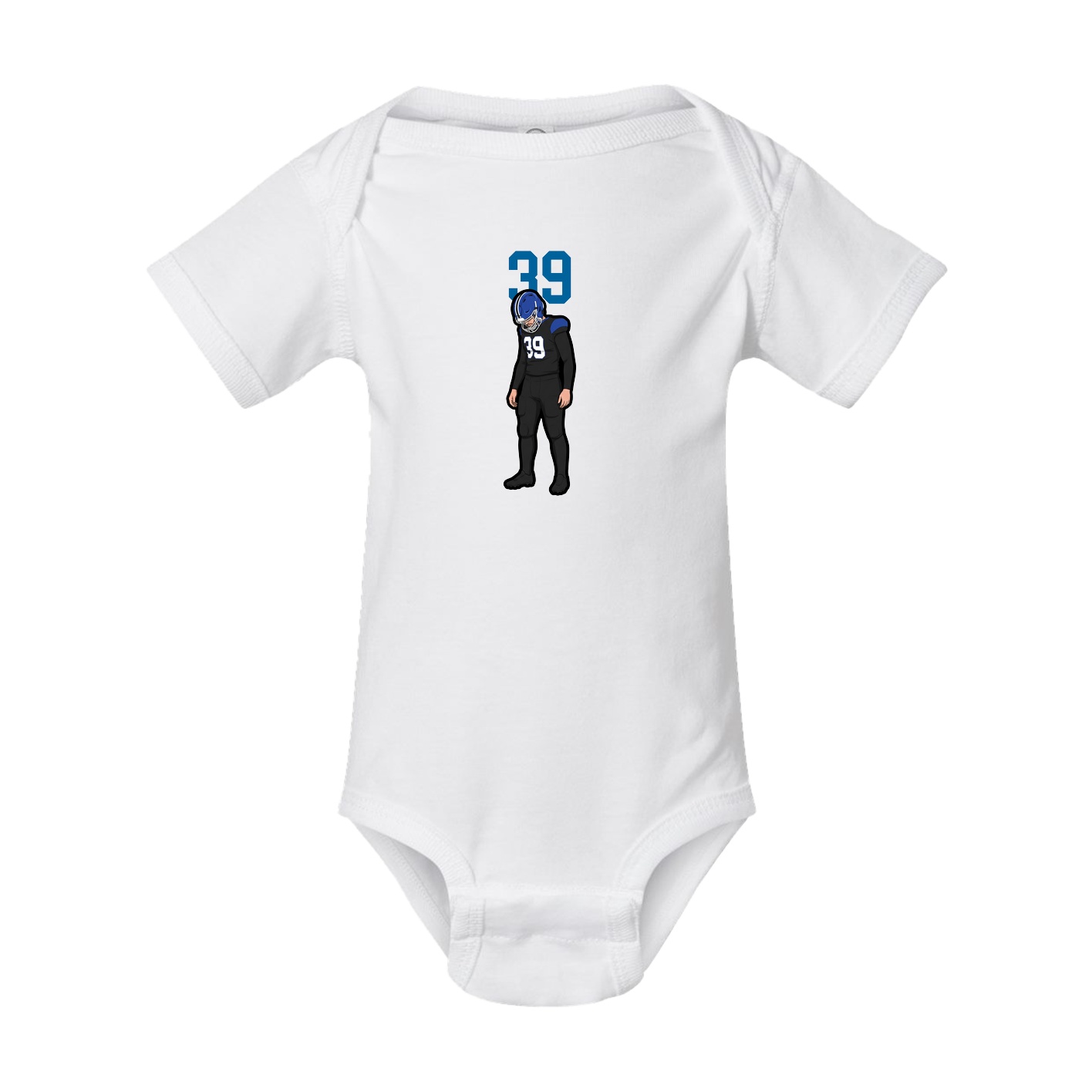 Baby Onesie — Number Top in White
