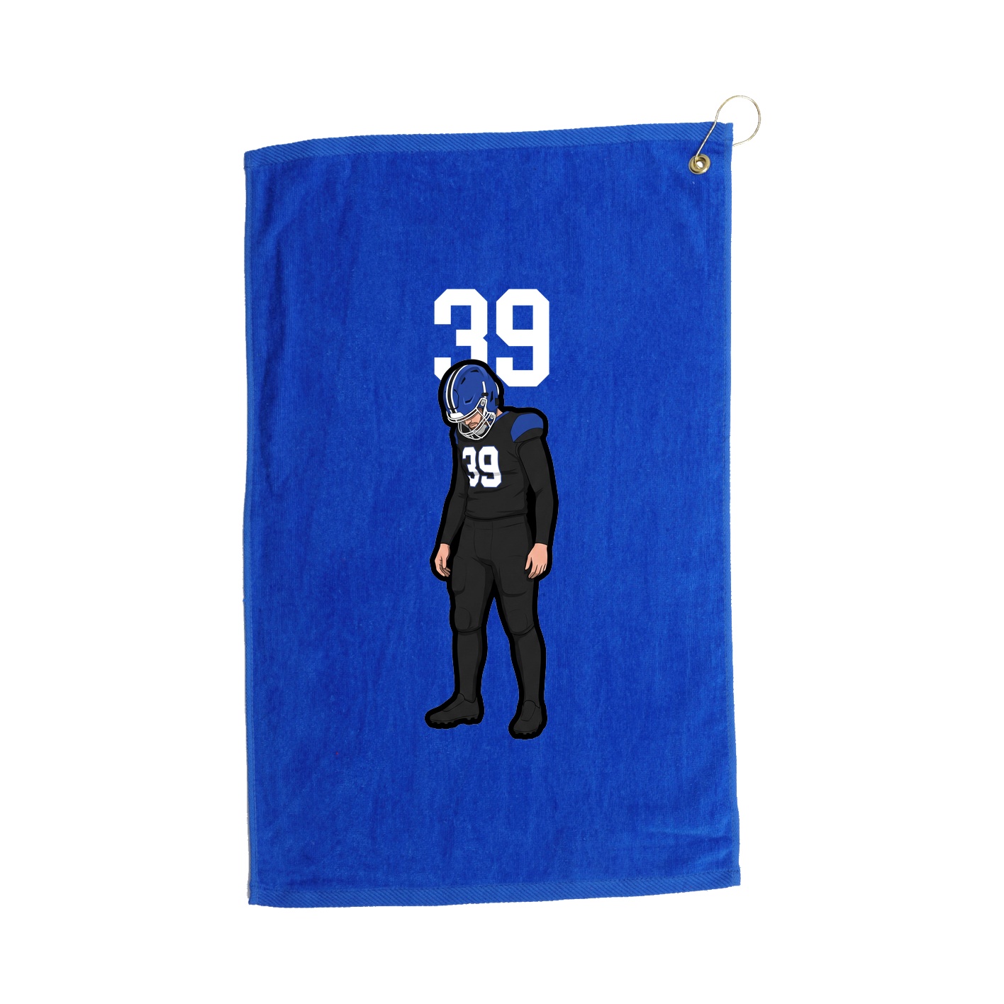 Golf Towel — Number Top in Royal