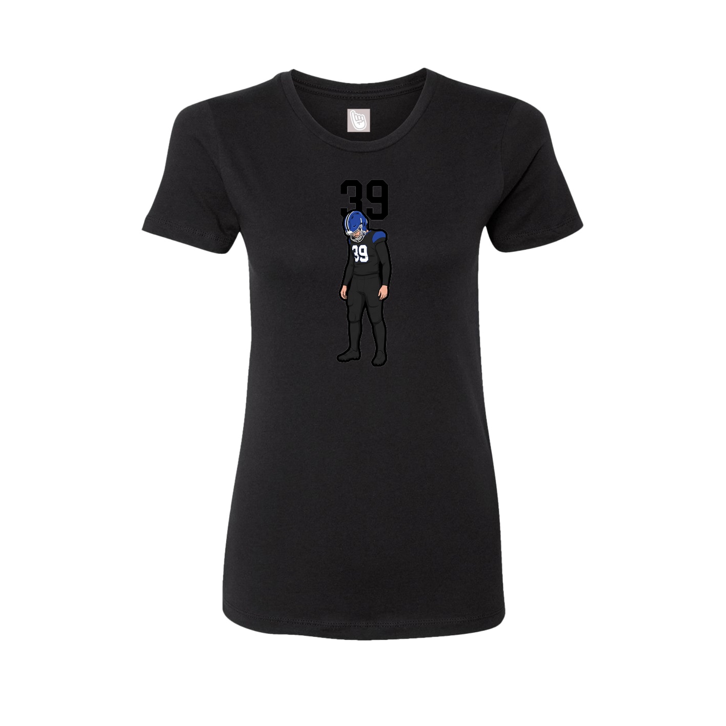 Womens Tee — Number Top in Black