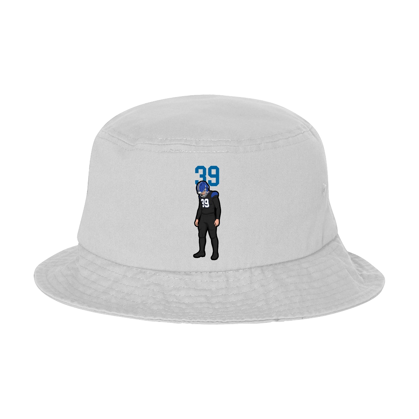 Bucket Cap — Number Top in White