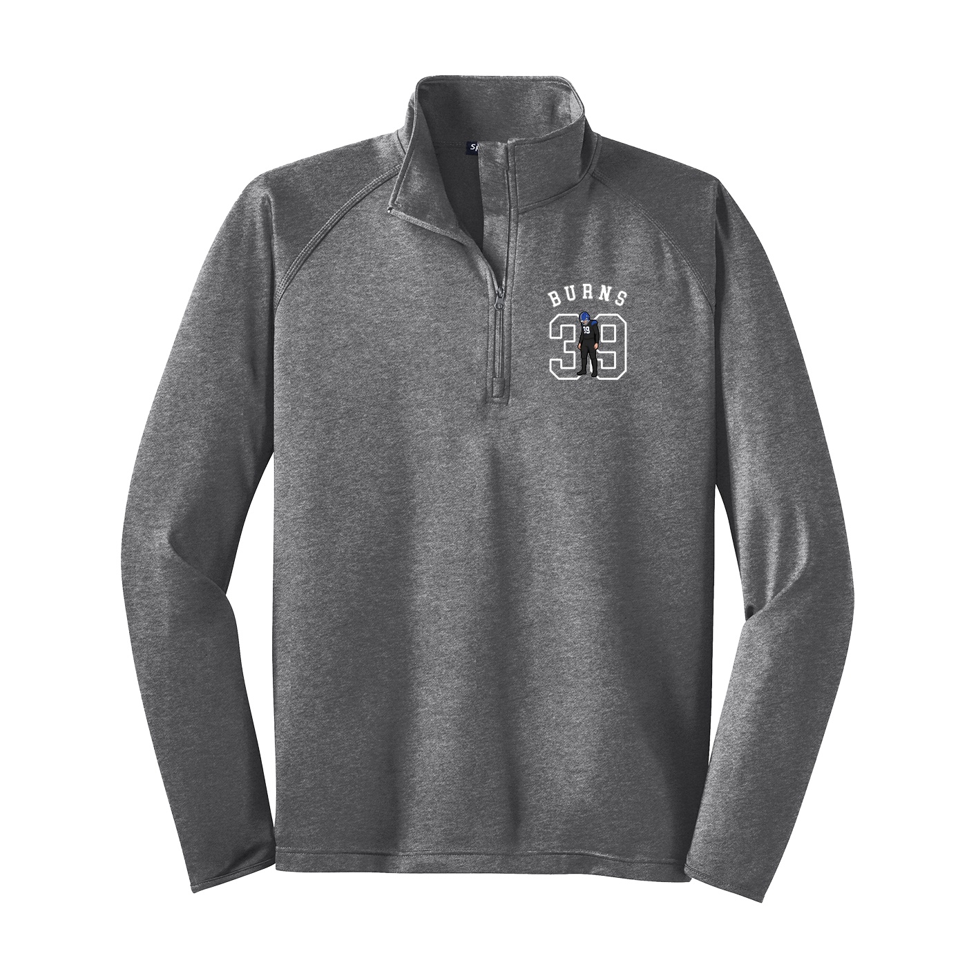 Q-Zip Pullover — Shirsey Arch in Grey