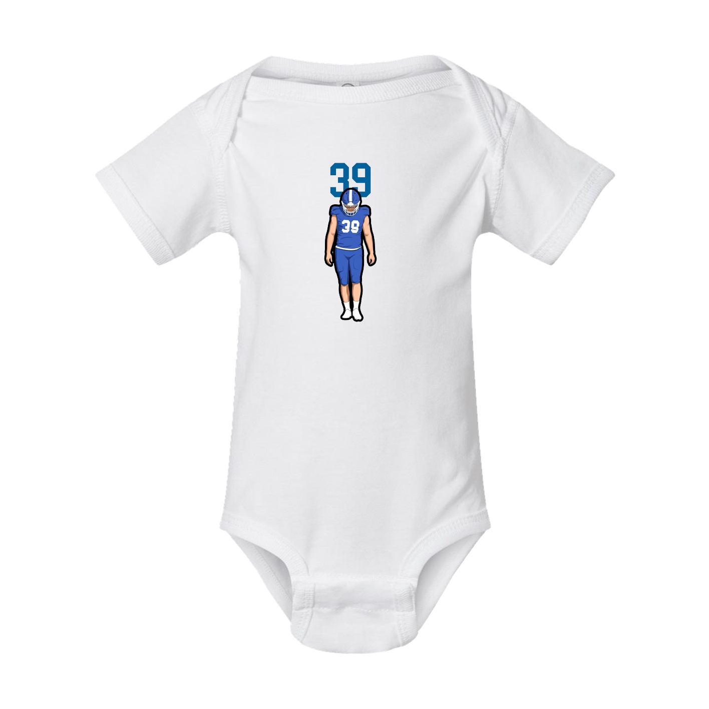 Baby Onesie — Number Top in White