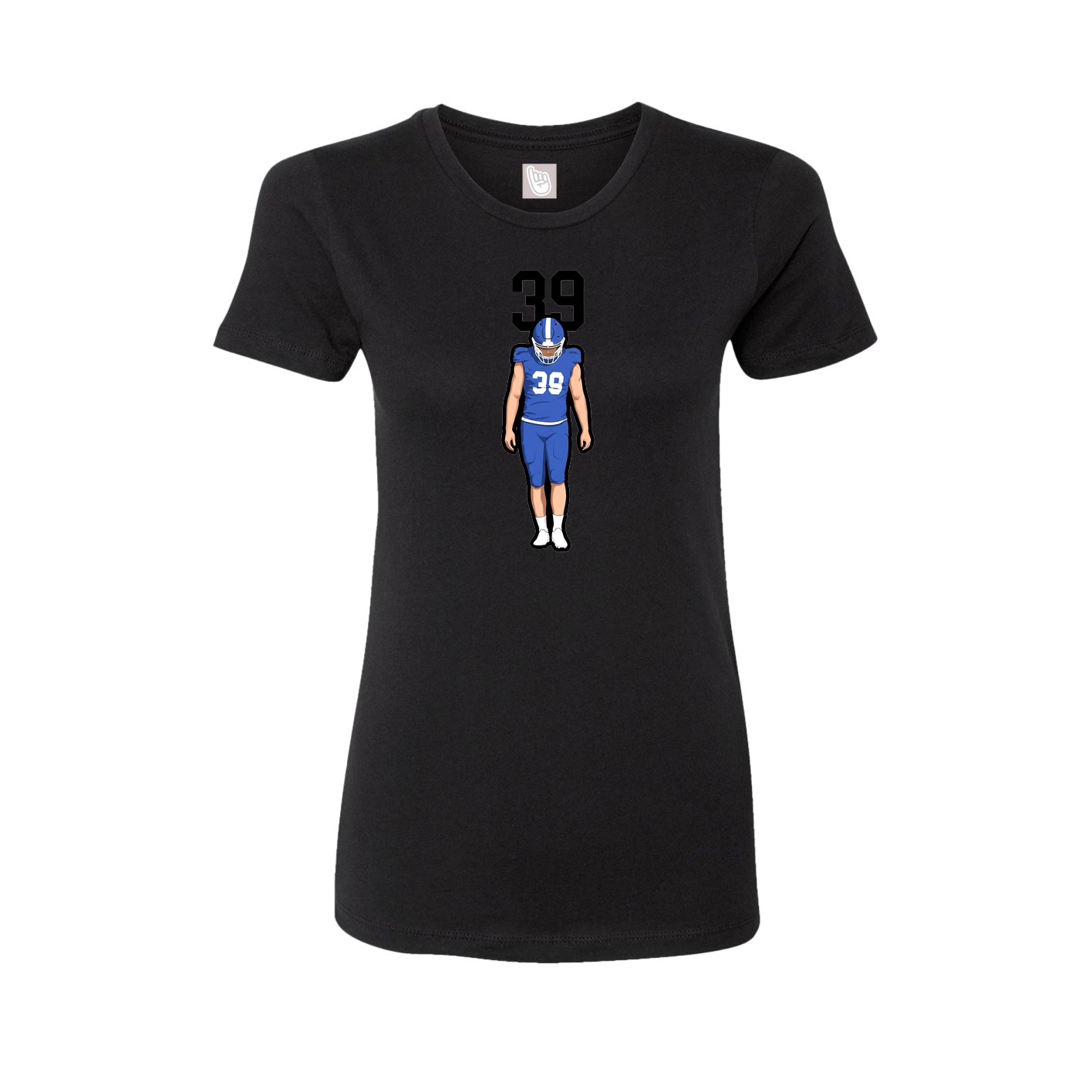 Womens Tee — Number Top in Black