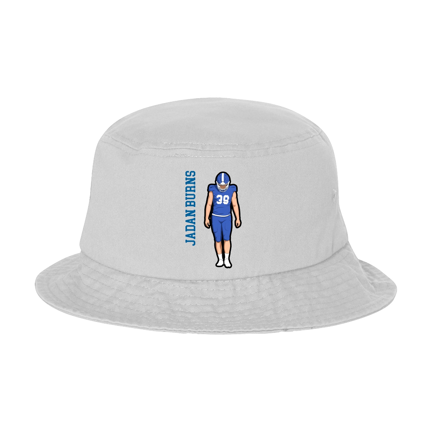Bucket Cap — Name Vertical in White