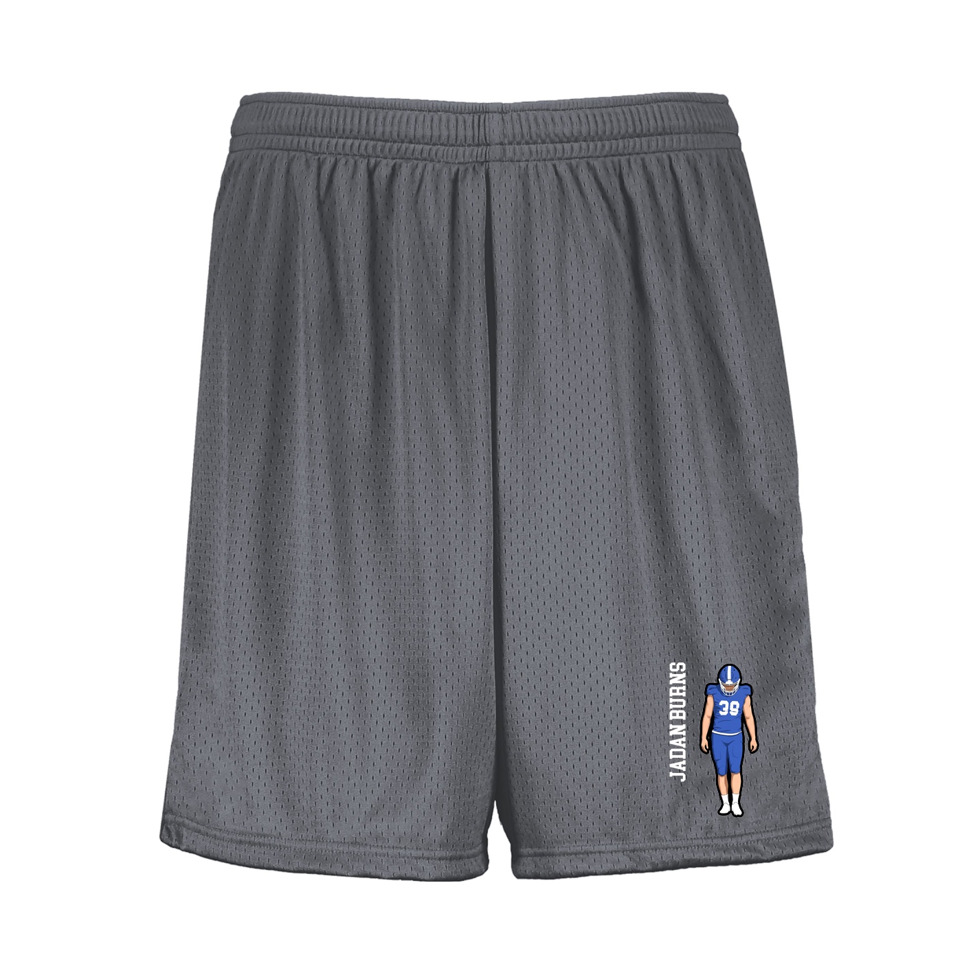 Shorts — Name Vertical in Grey
