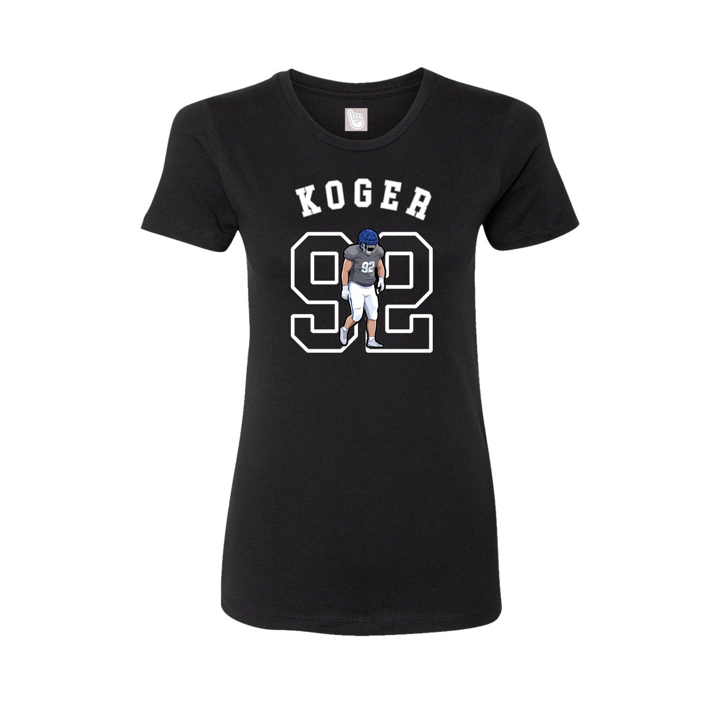 Fitted Women's Tee — Shirsey Arch in Black