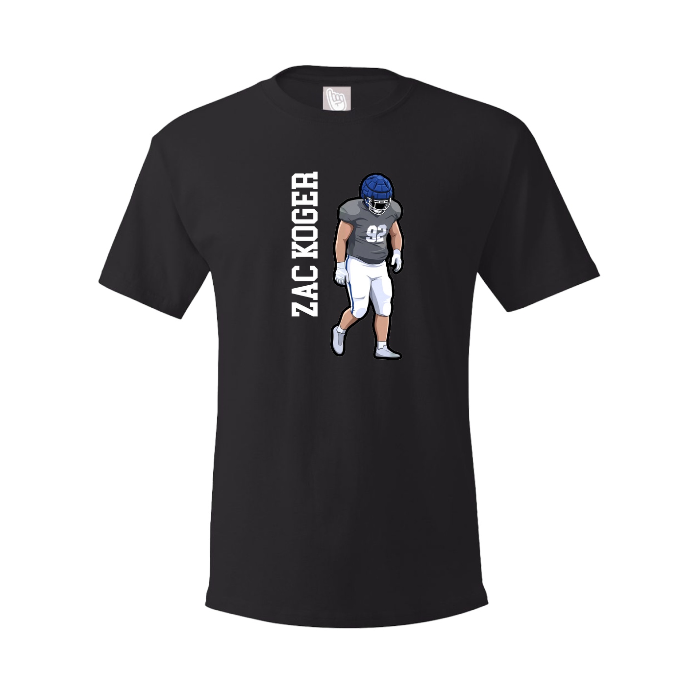 Tee — Name Vertical in Black