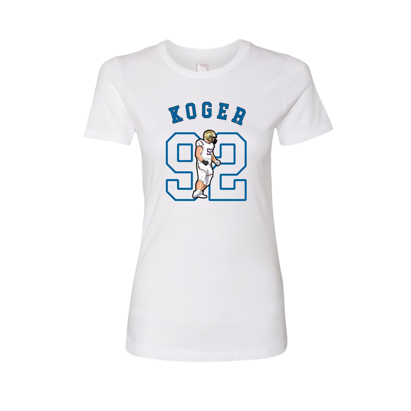 Fitted Women's Tee — Shirsey Arch in White