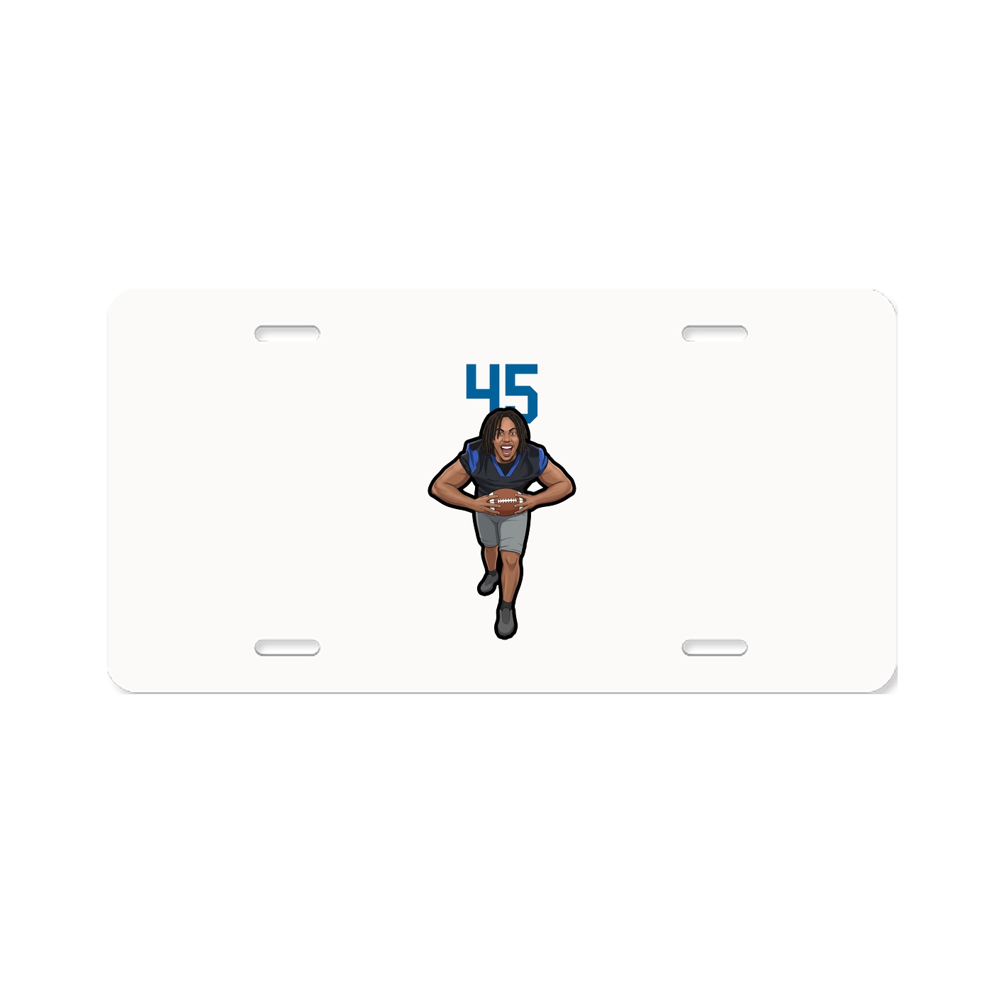 License Plate — Number Top in Classic