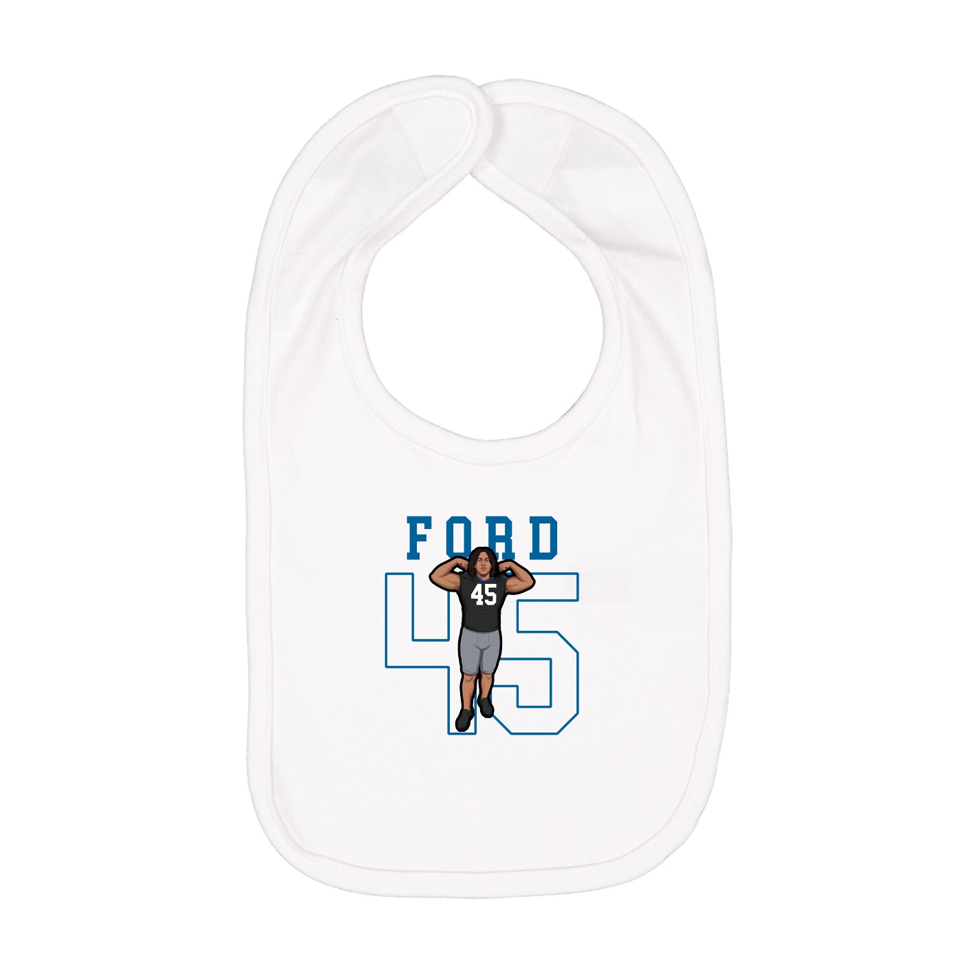Infant Bib — Shirsey in White