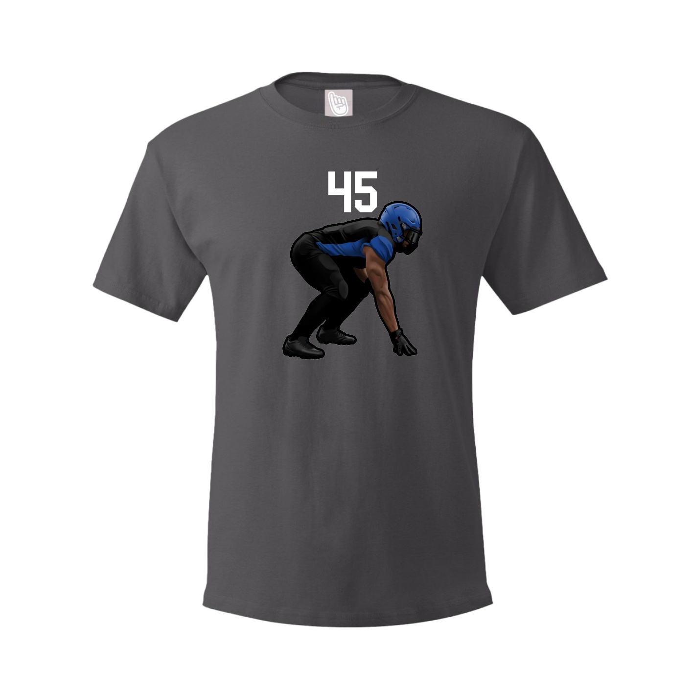 Tee — Number Top in Grey