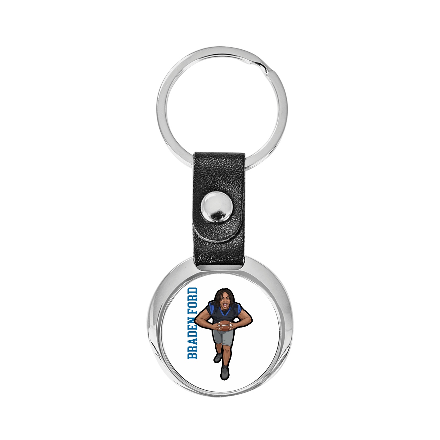 Key Chain — Name Vertical in Classic