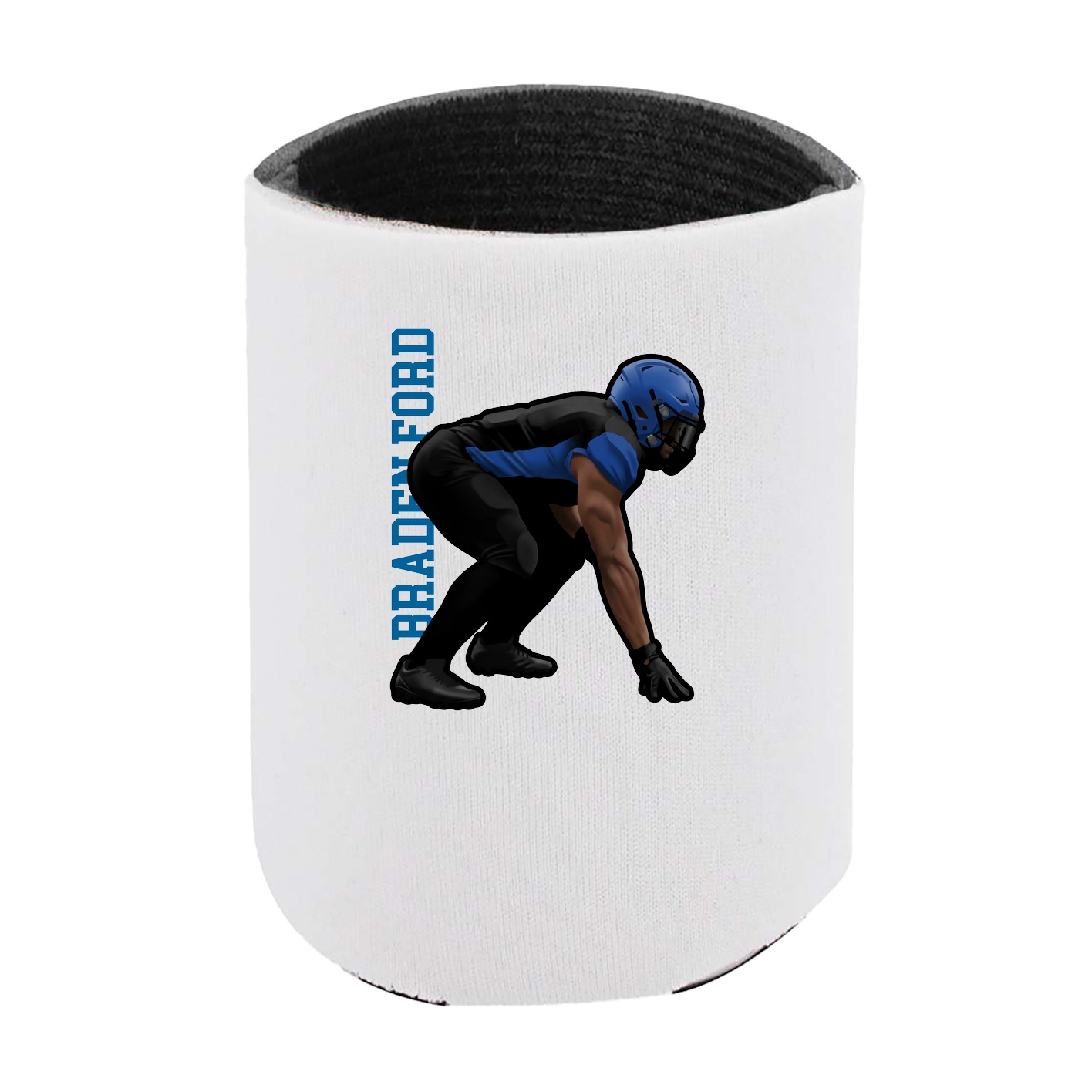 Can Holder — Name Vertical in White