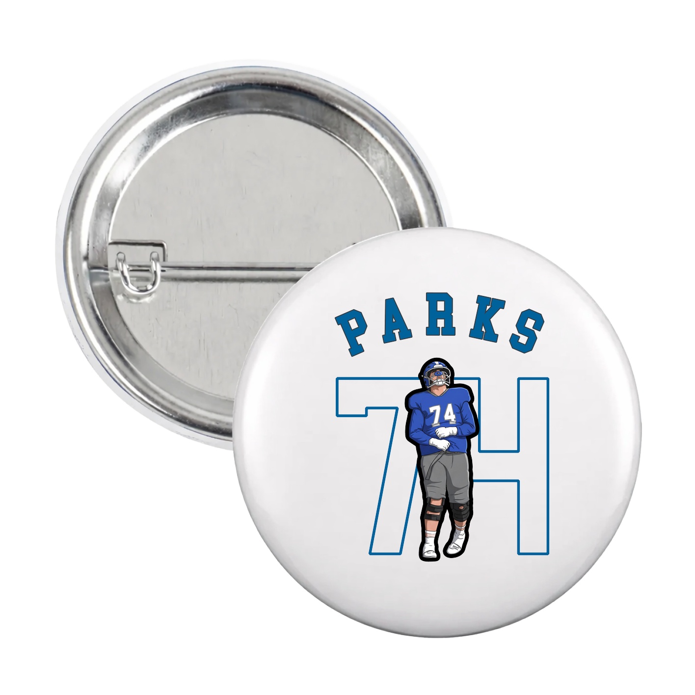 Game Day Button — Shirsey Arch in White
