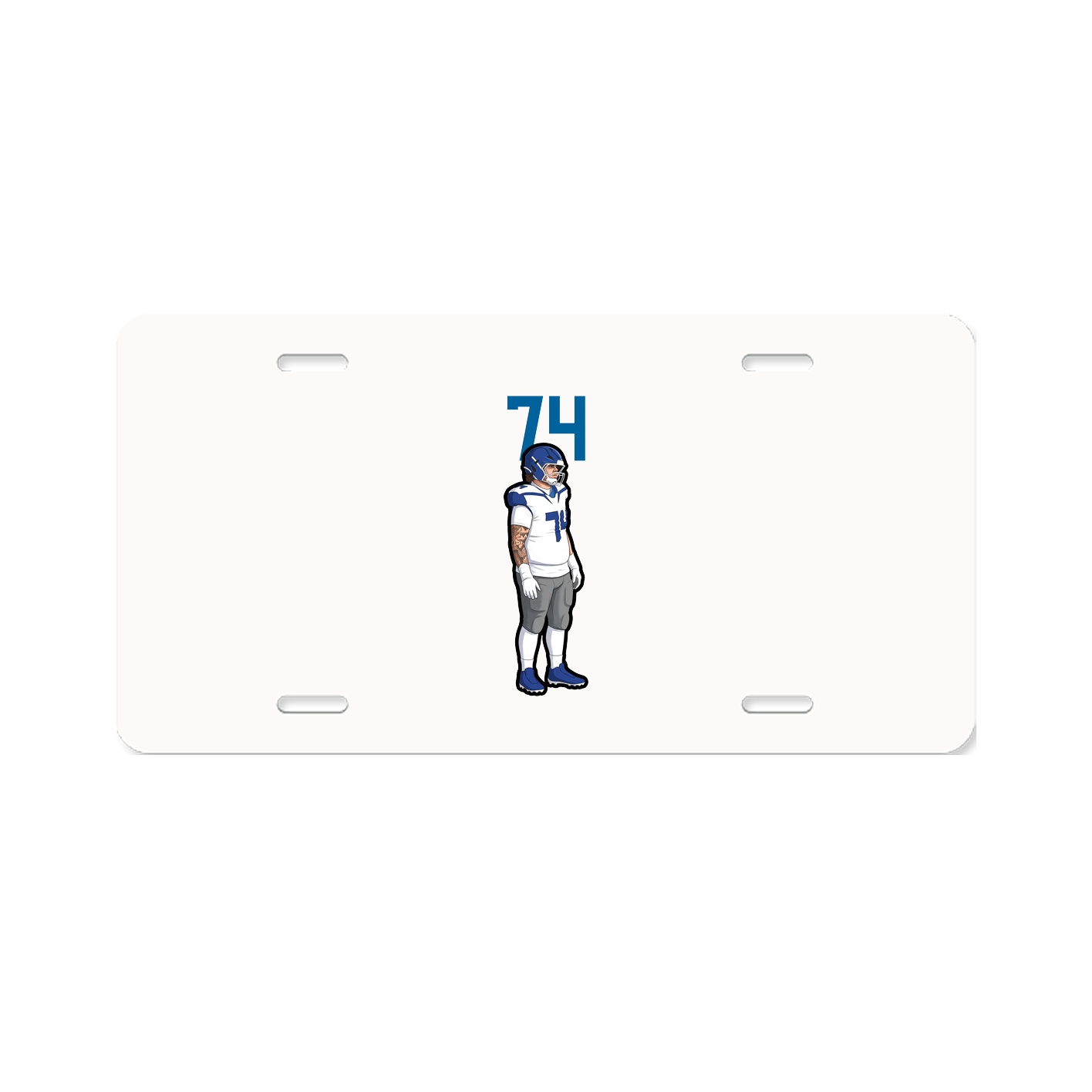 License Plate — Number Top in Classic