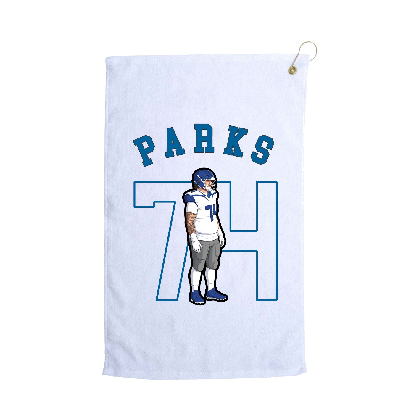 Golf Towel — Shirsey Arch in White