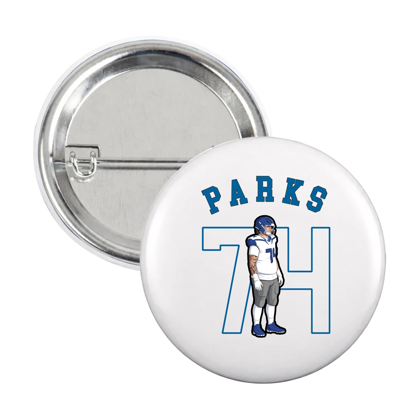 Game Day Button — Shirsey Arch in White
