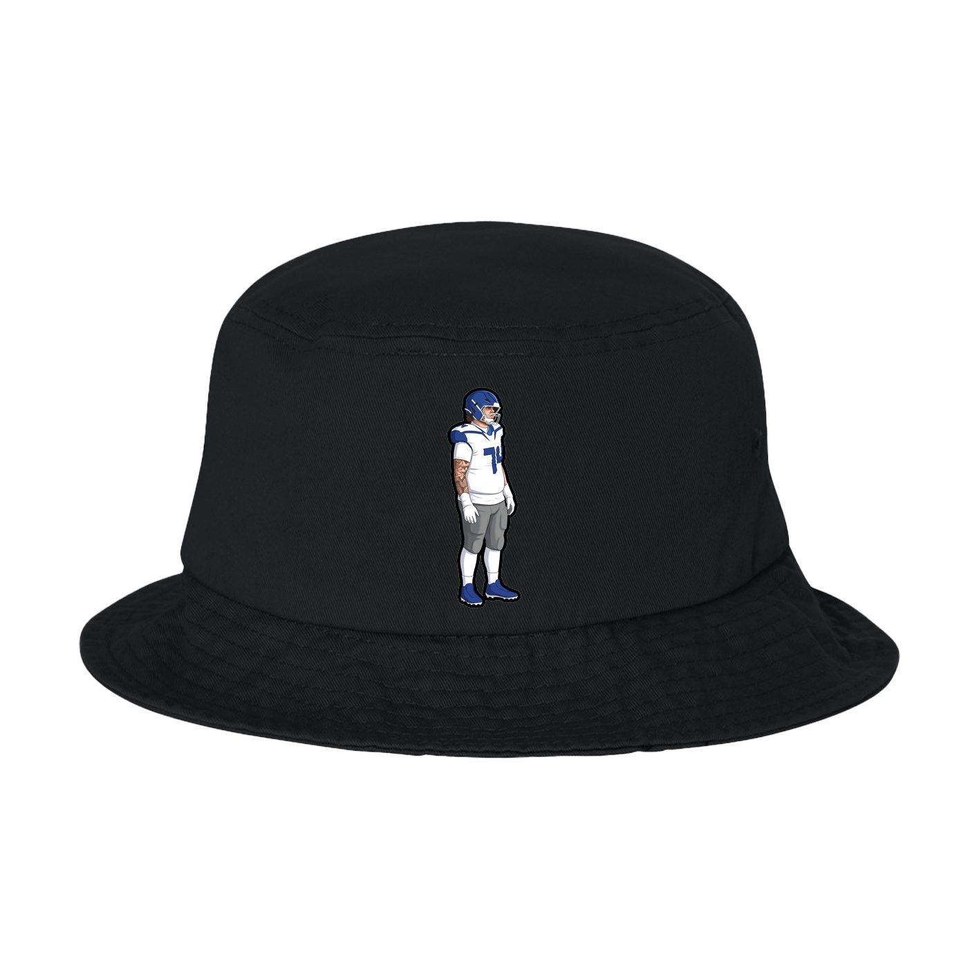 Bucket Cap — Name Vertical in Black