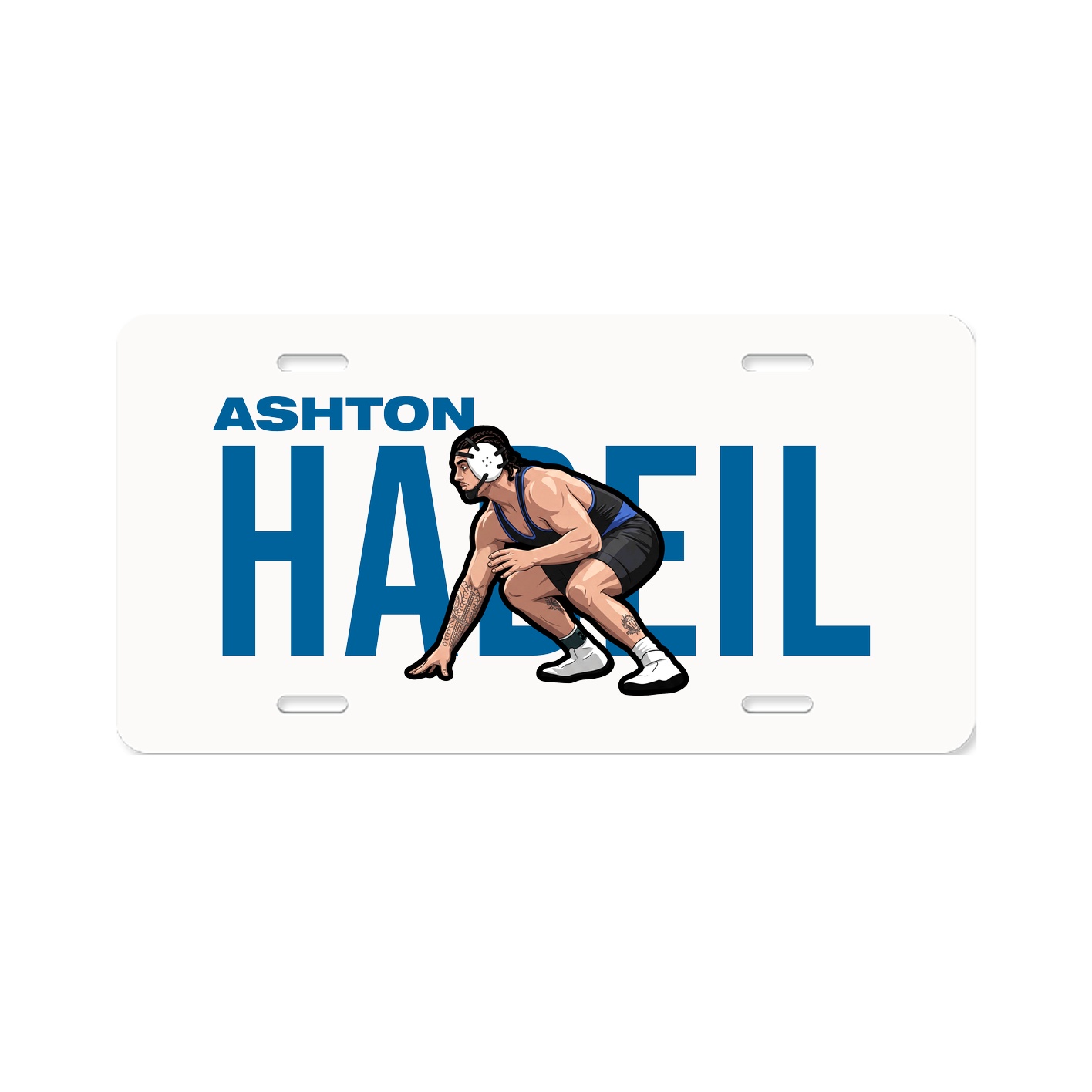 License Plate — Player Name in Classic
