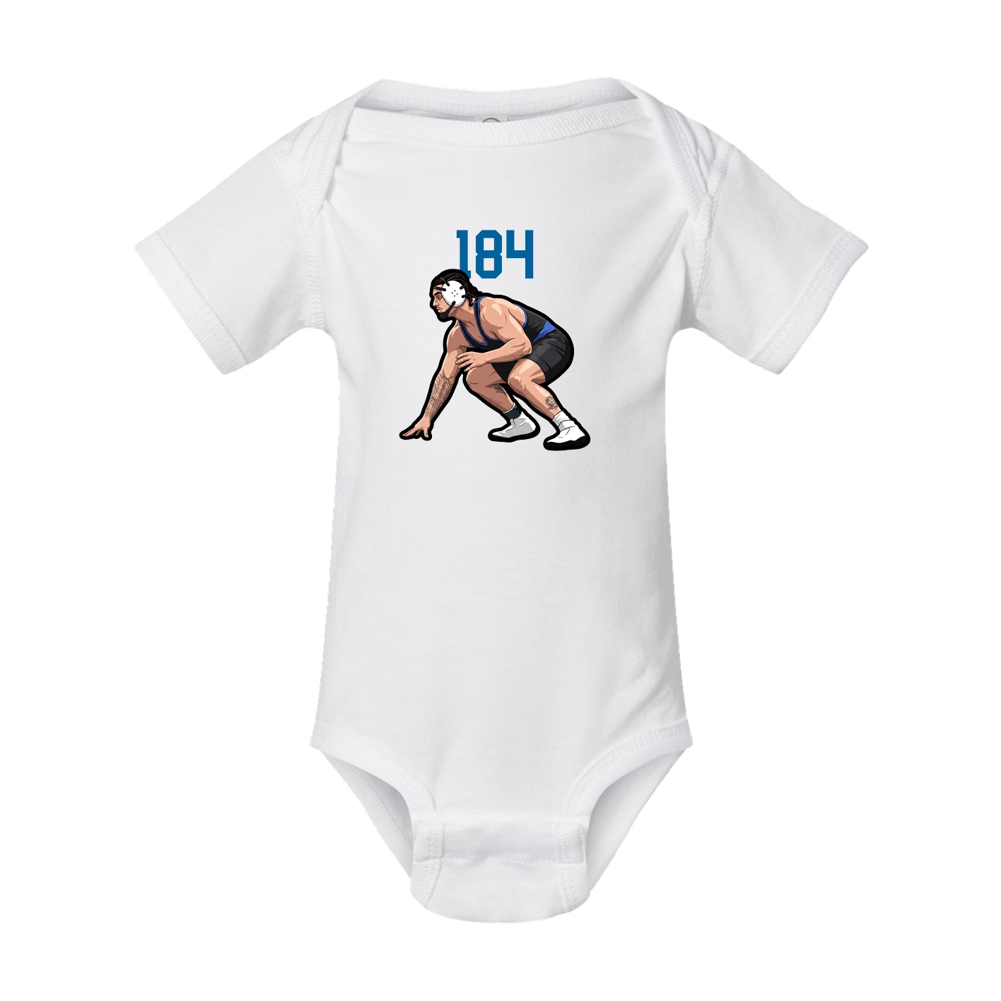 Baby Onesie — Number Top in White