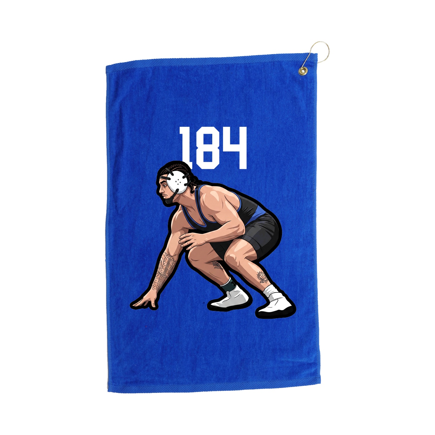 Golf Towel — Number Top in Royal