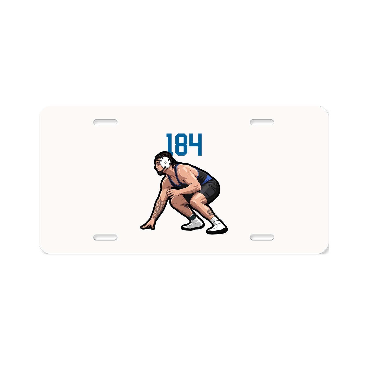 License Plate — Number Top in Classic