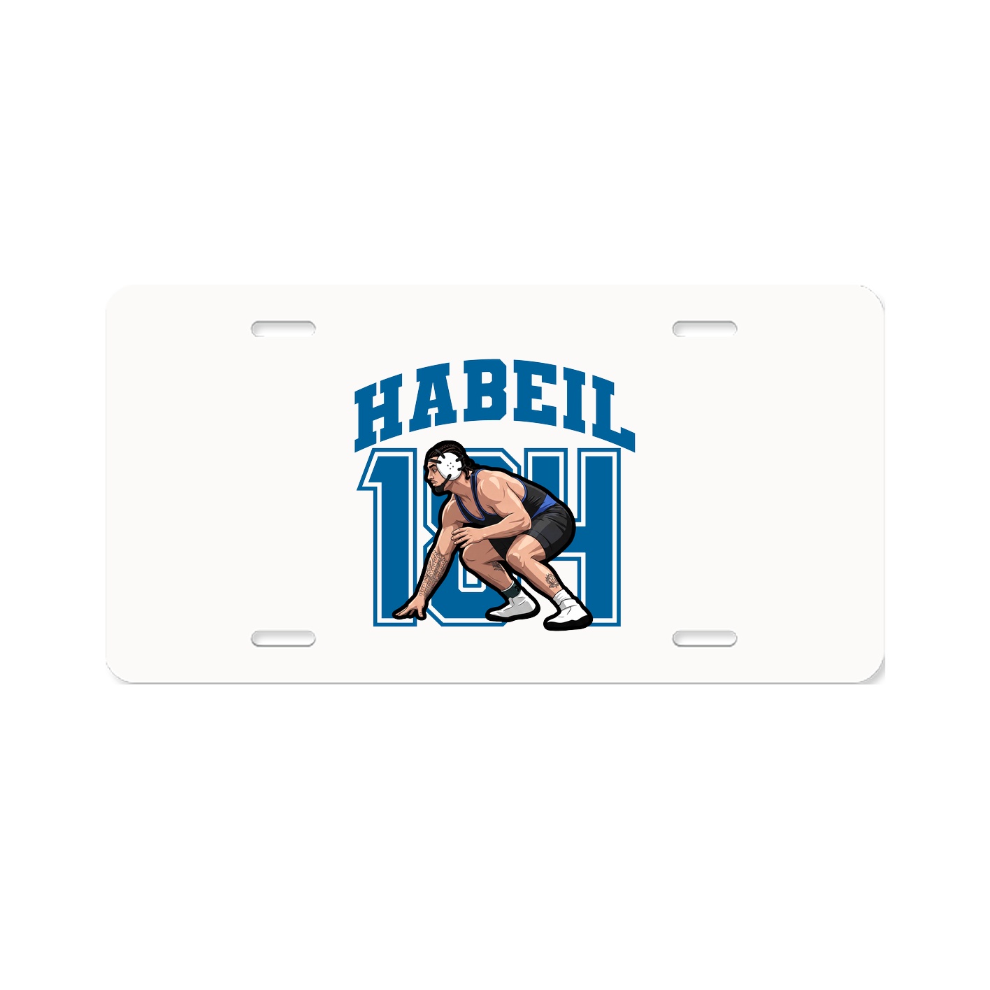 License Plate — Number in Classic