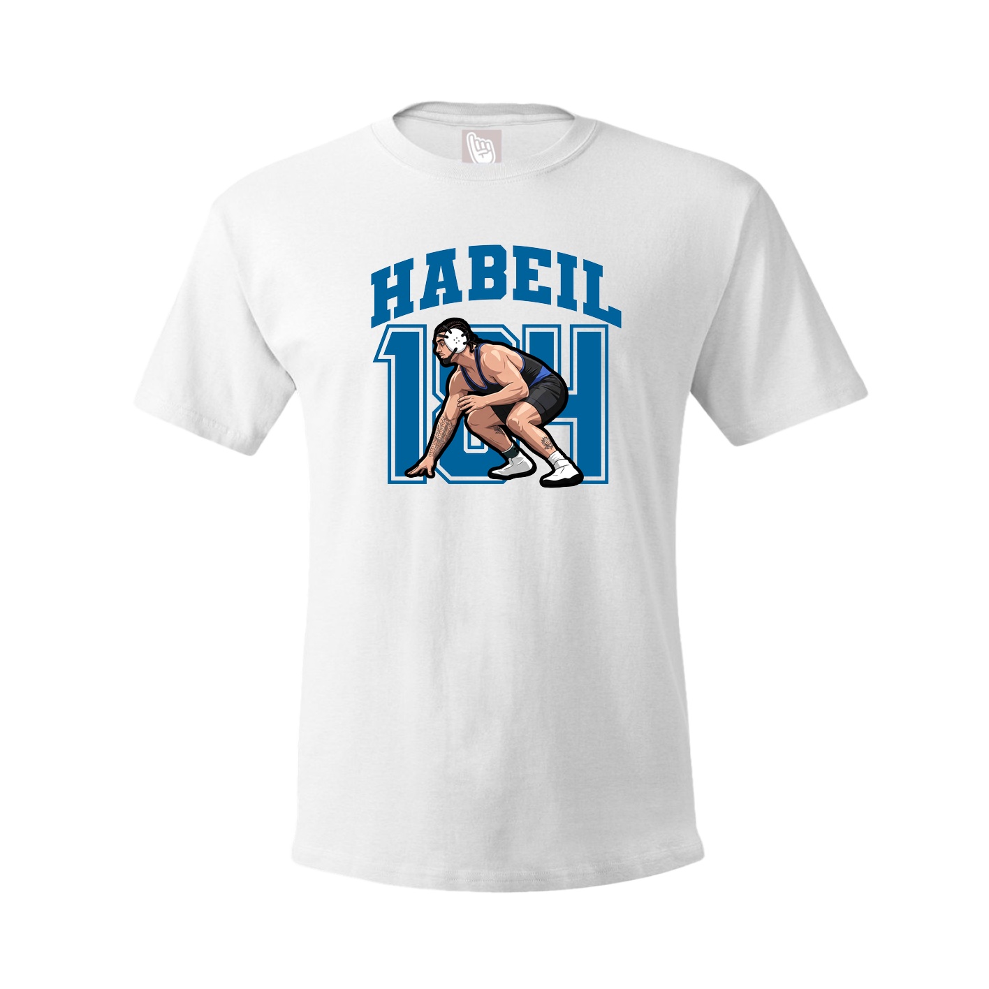 Youth Tee — Number in White