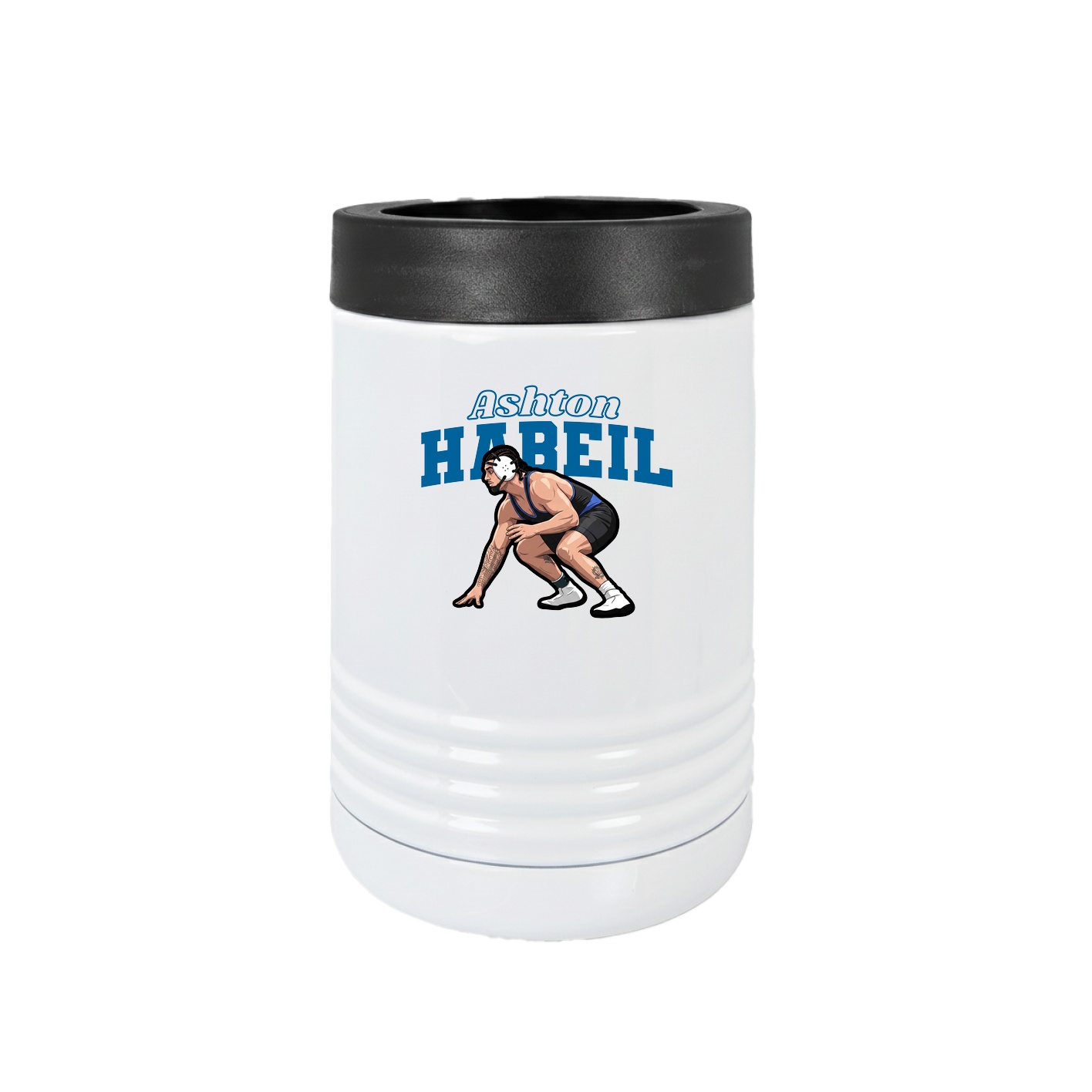 Beverage Holder — Name Arch in White