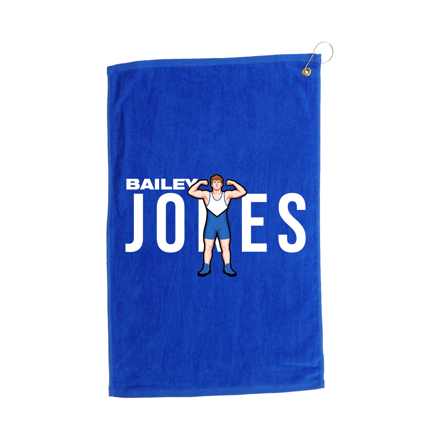 Golf Towel — Player Name in Royal