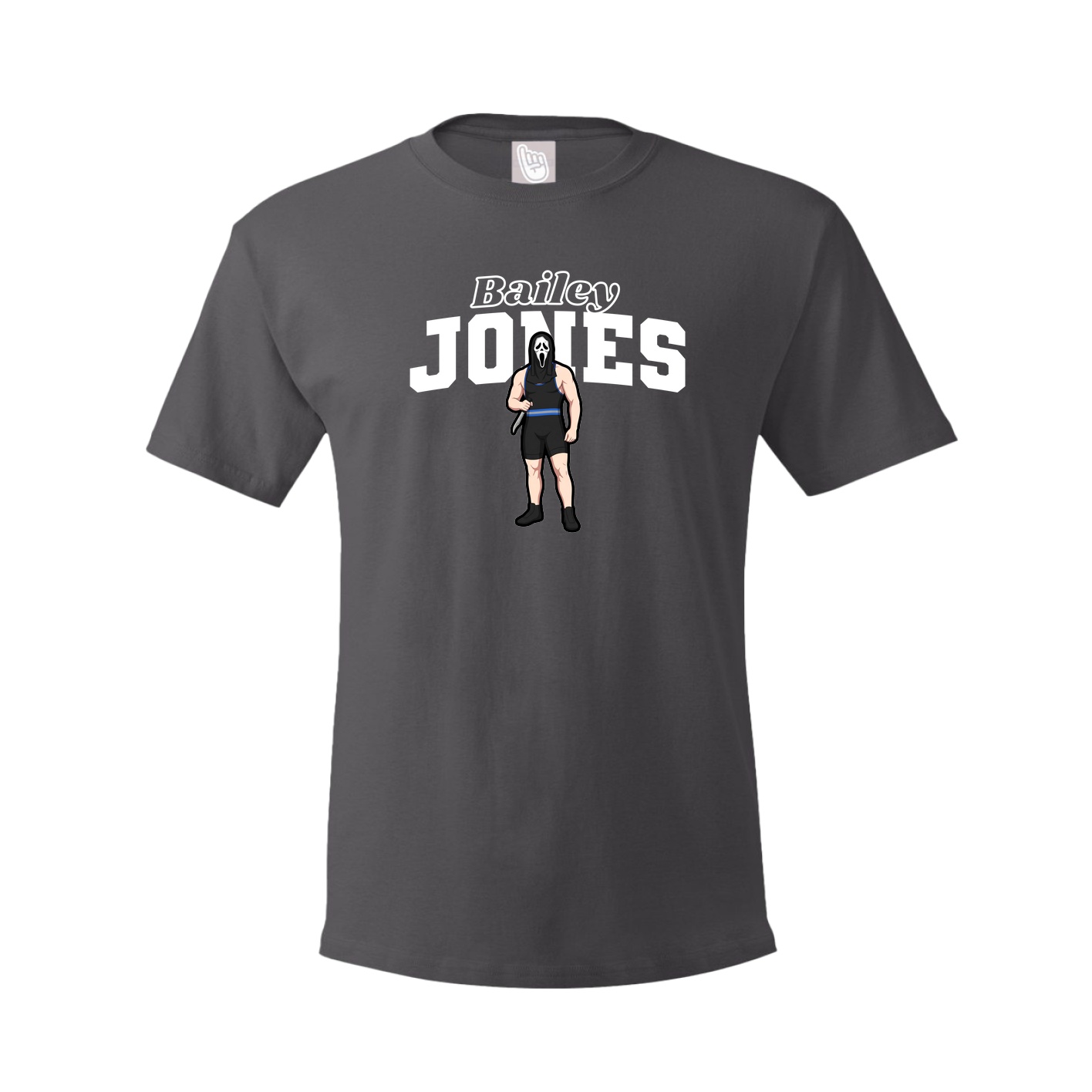 Tee — Name Arch in Grey