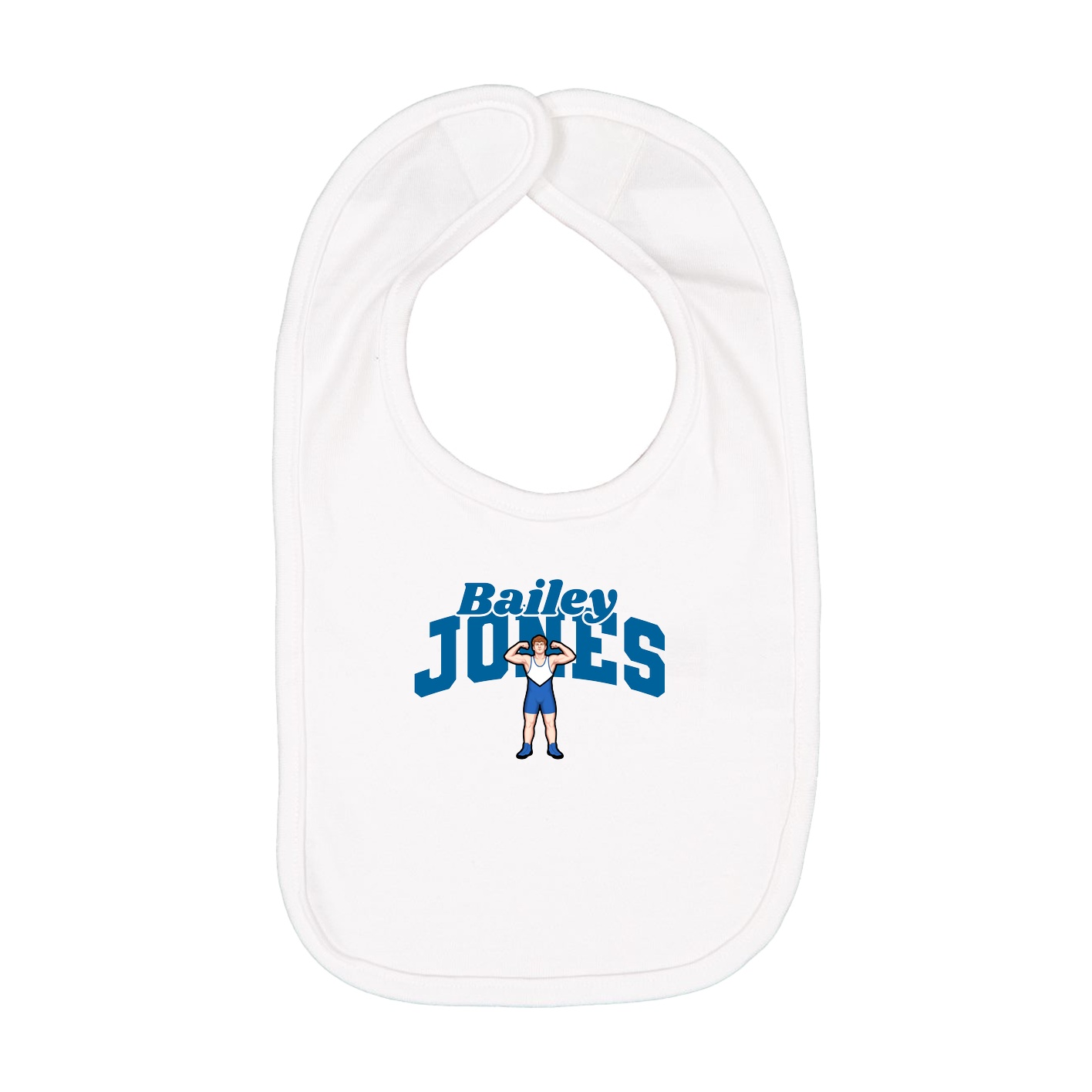 Infant Bib — Signature Arch in White