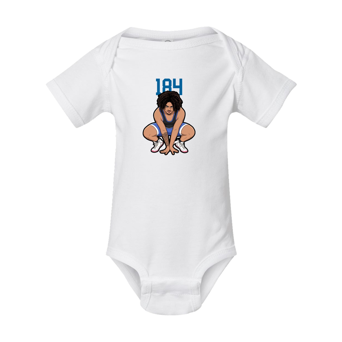 Baby Onesie — Number Top in White