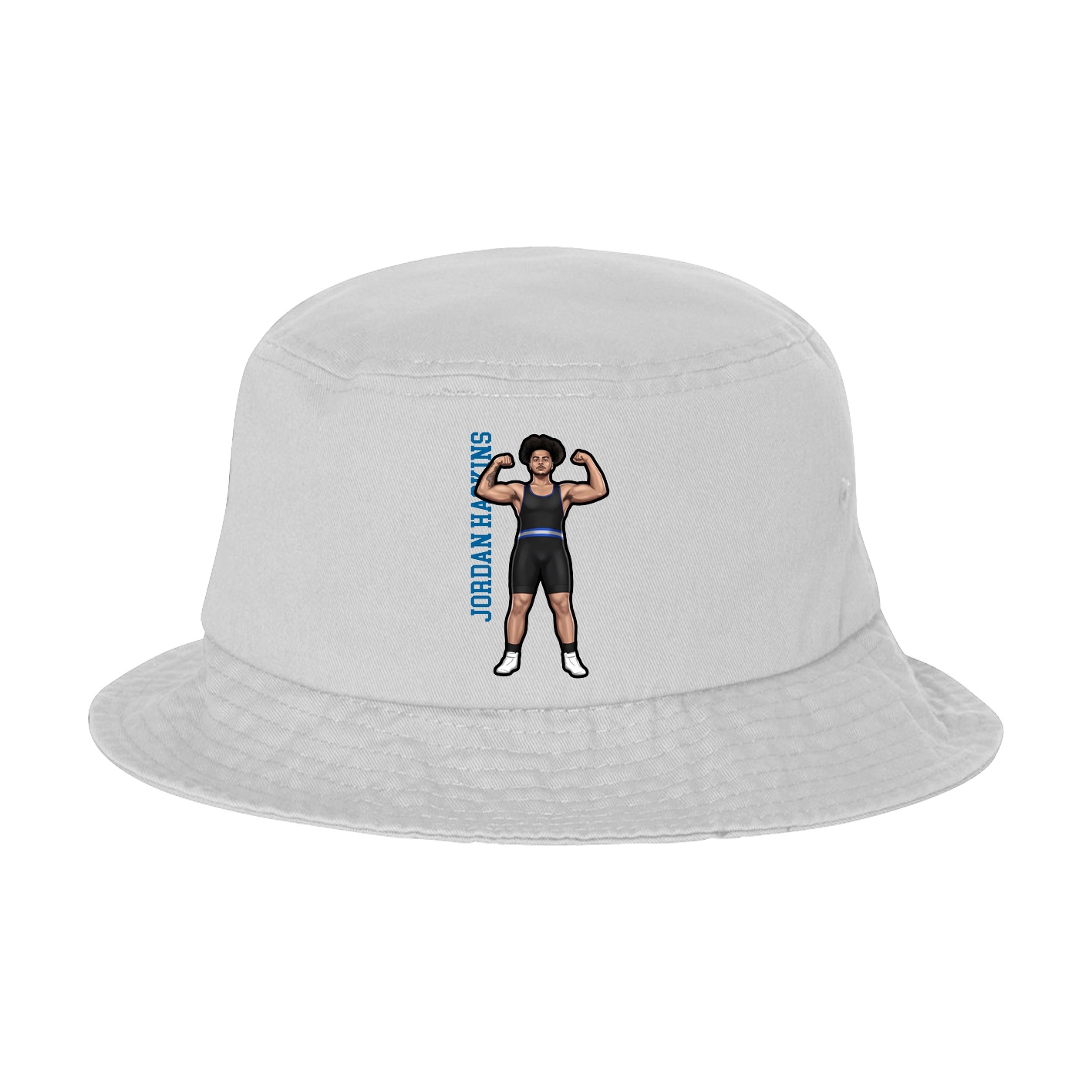 Bucket Cap — Name Vertical in White