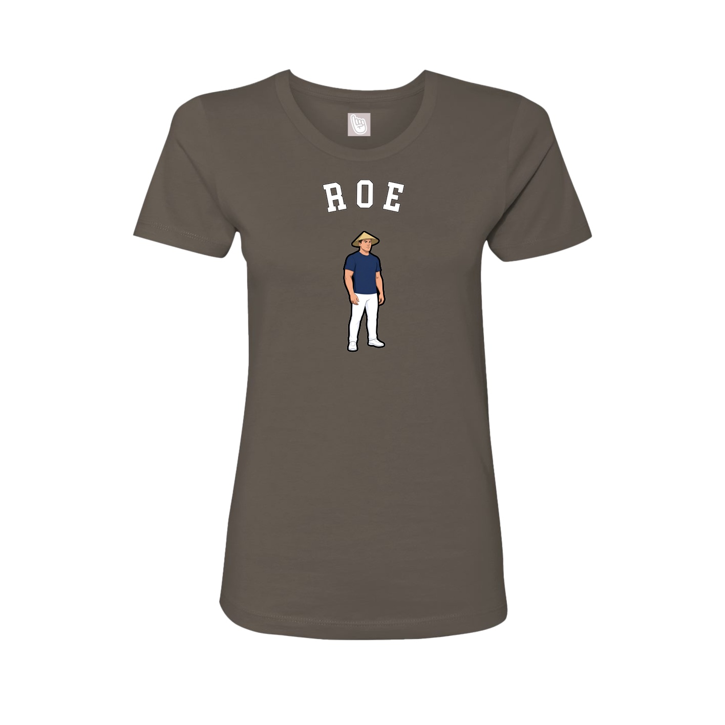 Fitted Women's Tee — Shirsey Arch in Grey