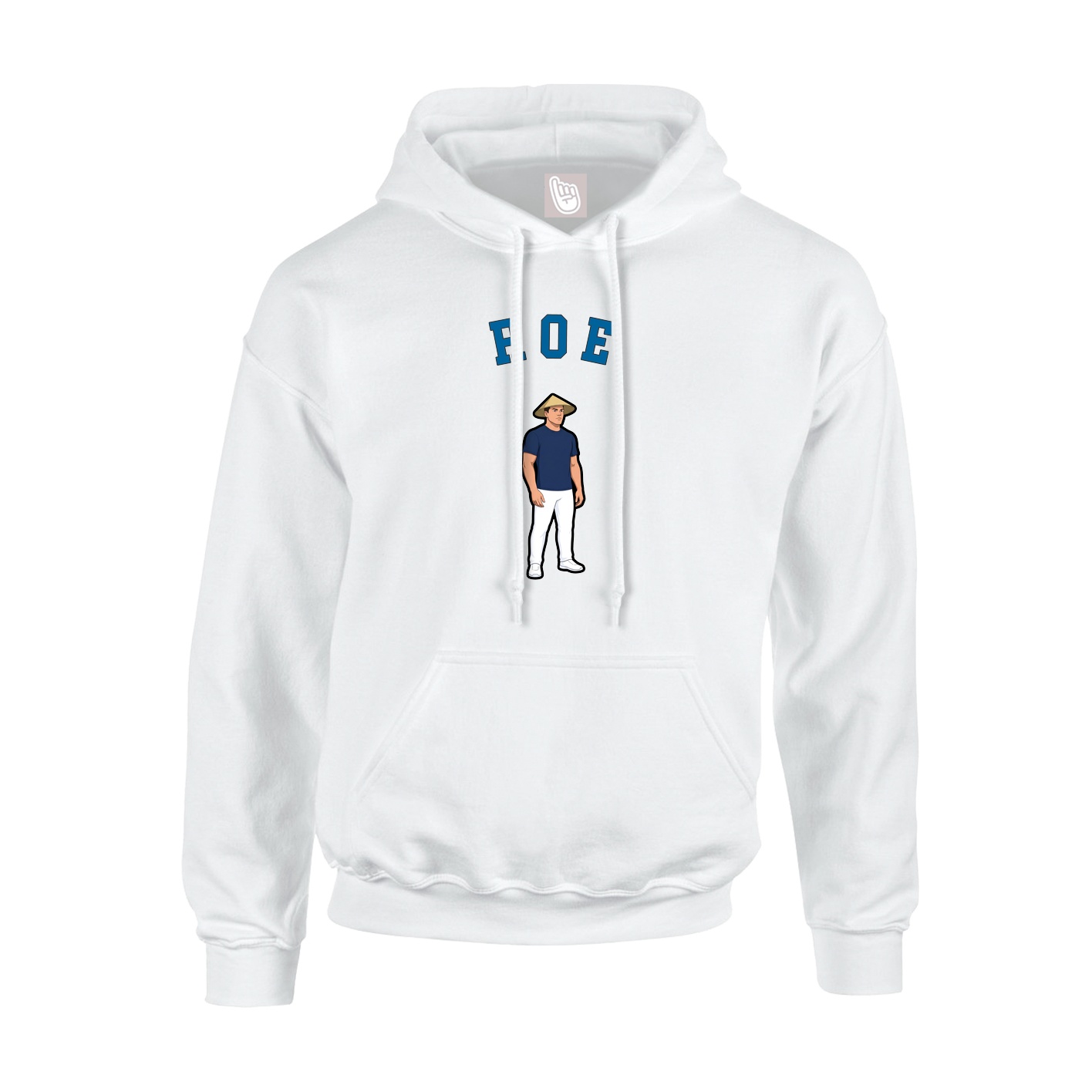 Youth Hoodie — Shirsey Arch in White