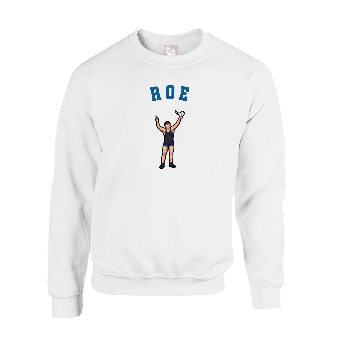 Fleece Crew — Shirsey Arch in White