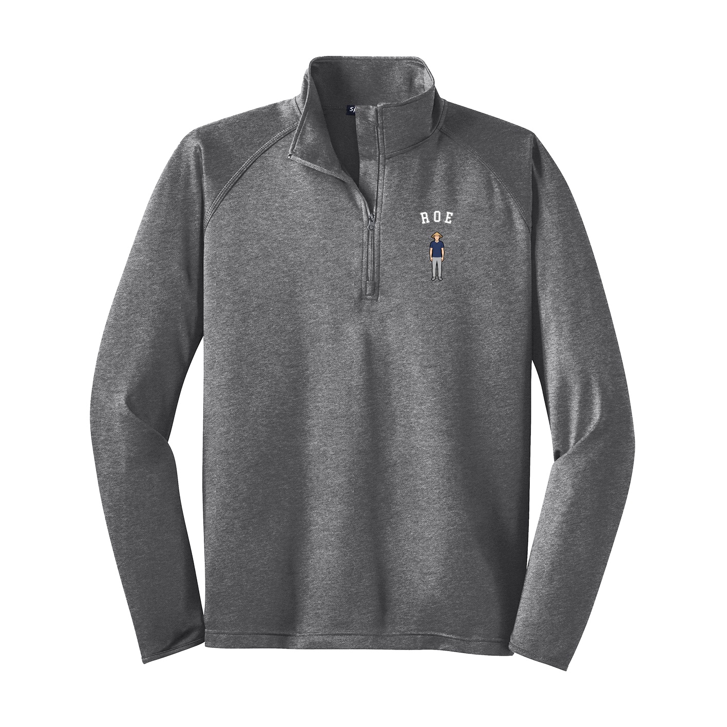 Q-Zip Pullover — Shirsey Arch in Grey