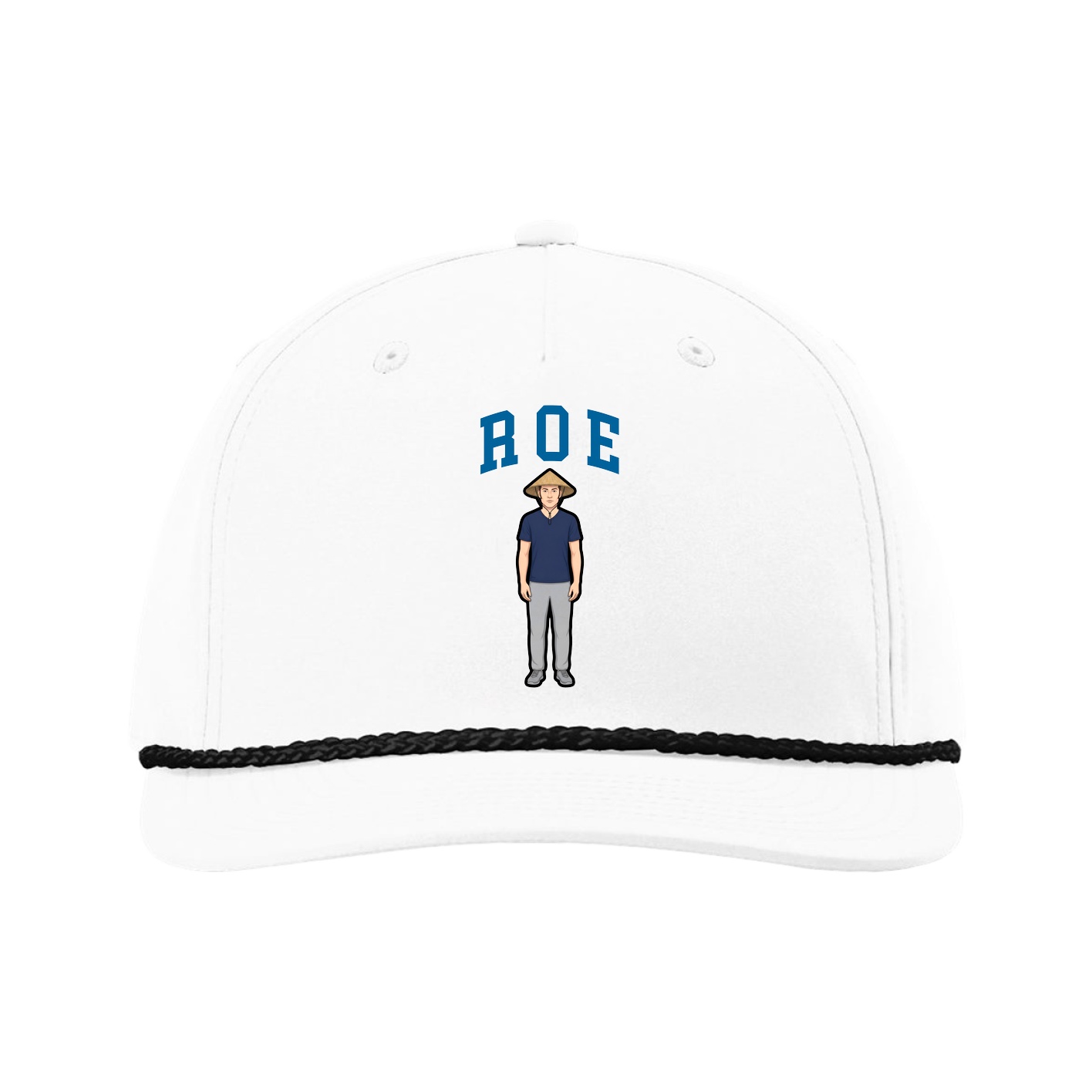 Five-Panel Classic Rope Cap — Shirsey in White