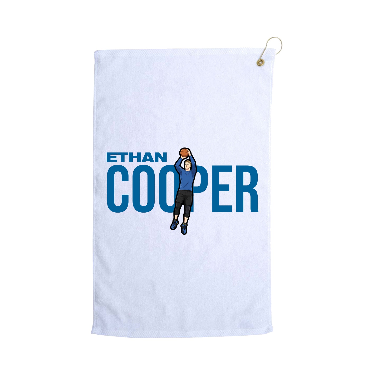 Golf Towel — Player Name in White