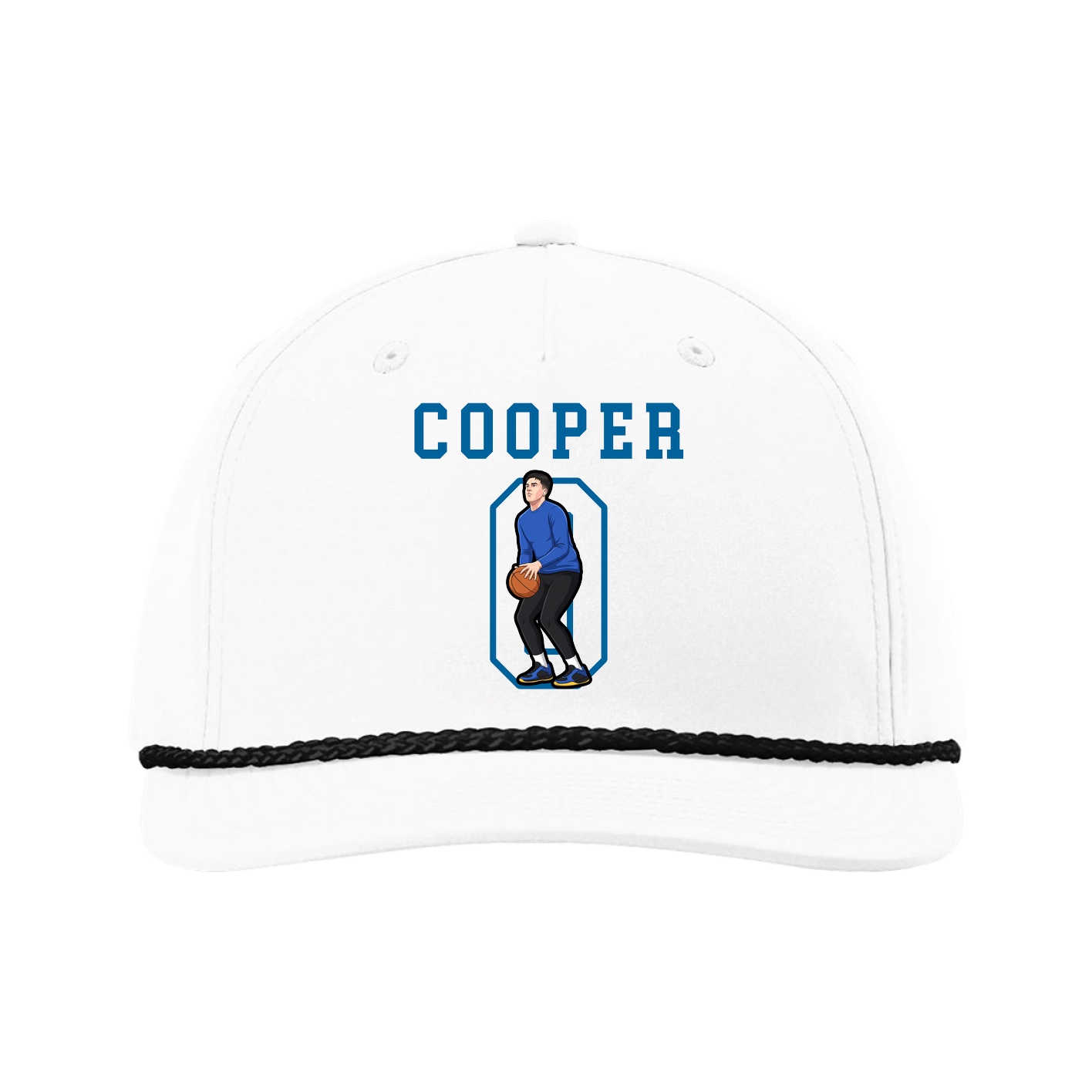 Five-Panel Classic Rope Cap — Shirsey in White