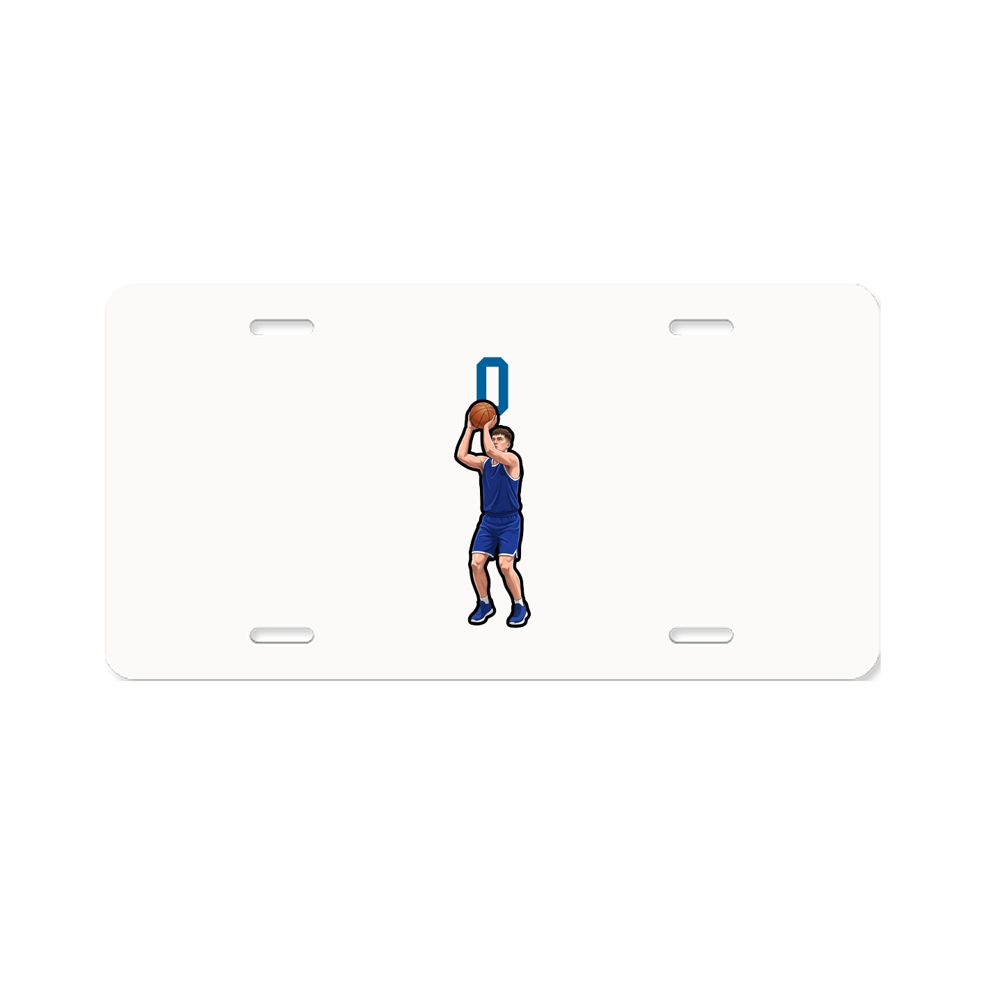 License Plate — Number Top in Classic