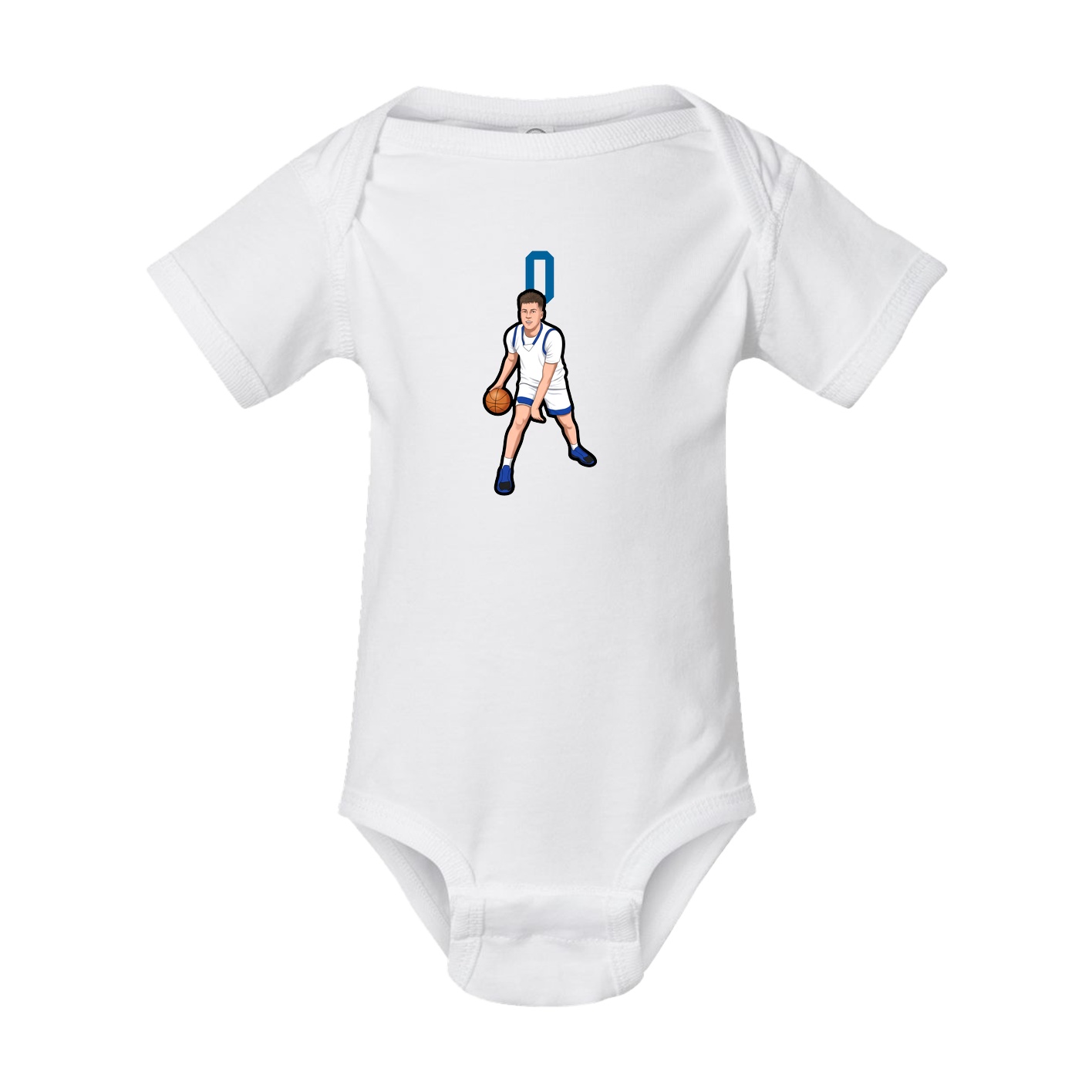 Baby Onesie — Number Top in White